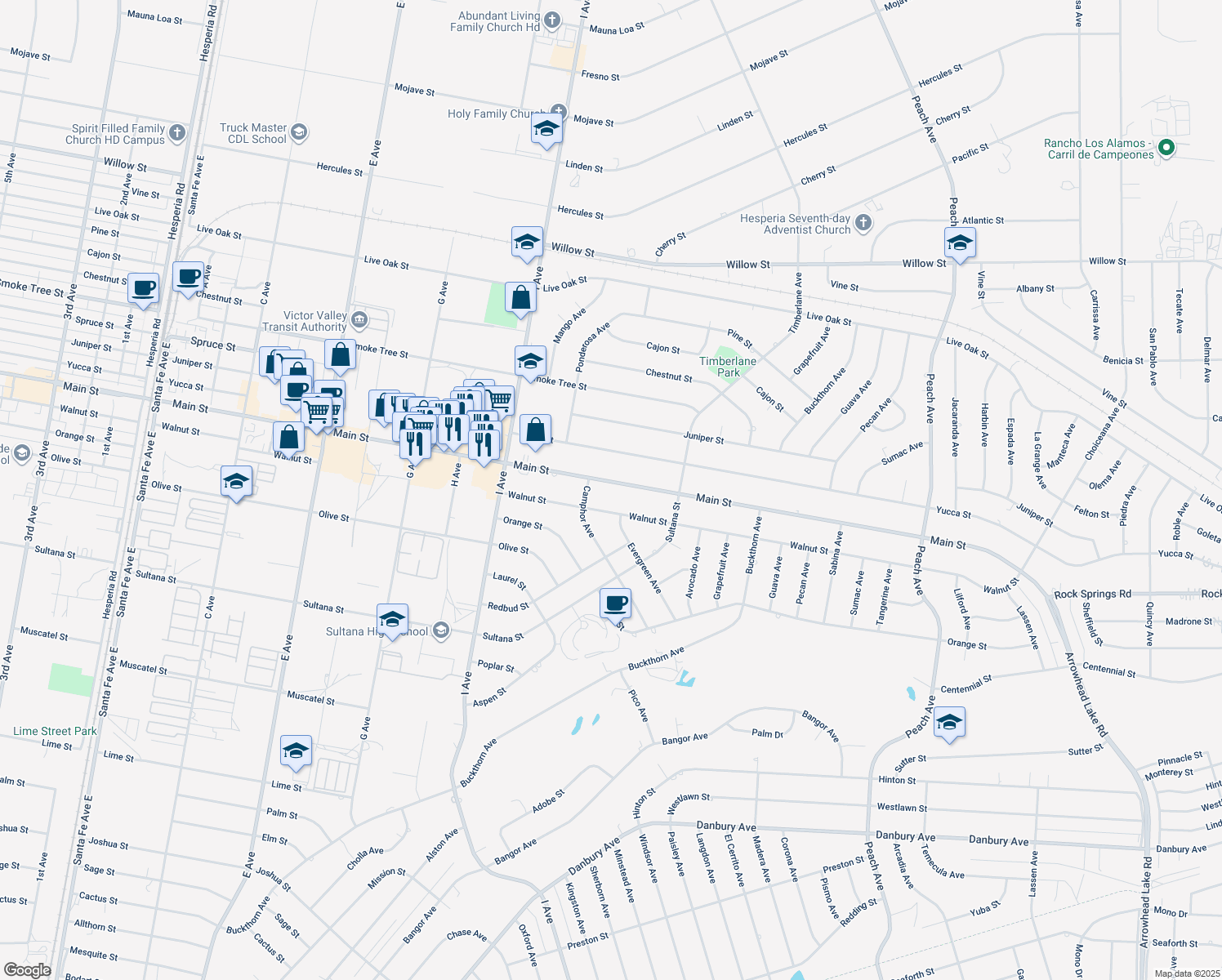 17669 Main Street, Hesperia CA Walk Score