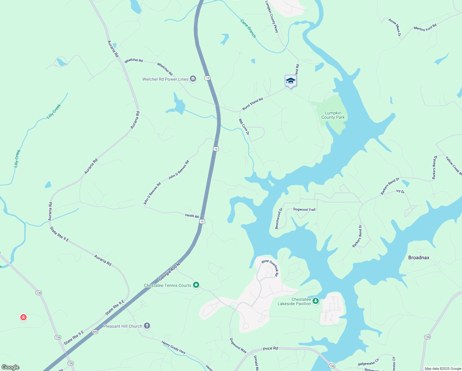 map of restaurants, bars, coffee shops, grocery stores, and more near 4 Fredricks Cove in Dawsonville