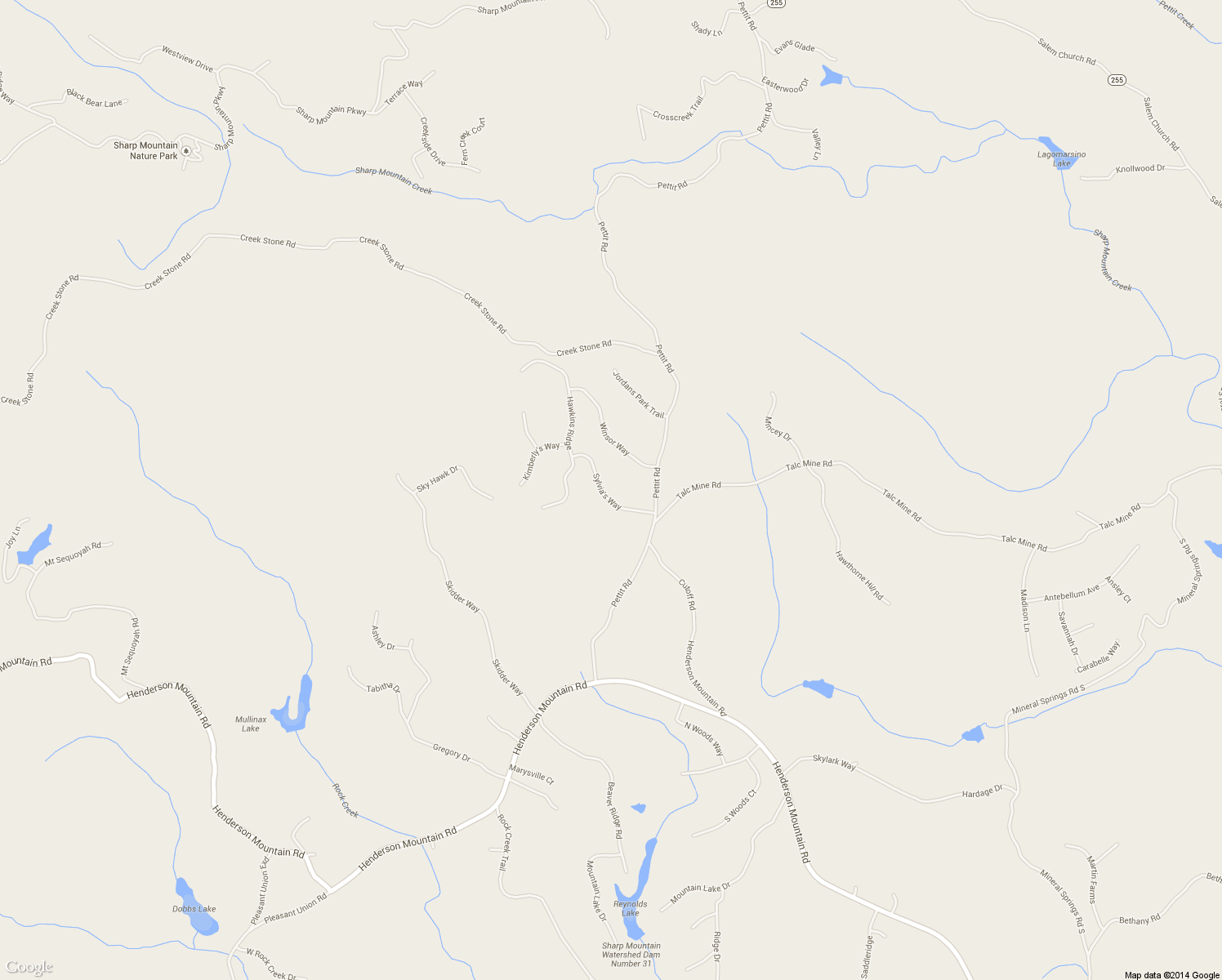 map of restaurants, bars, coffee shops, grocery stores, and more near 160 Sylvia's Way in Jasper