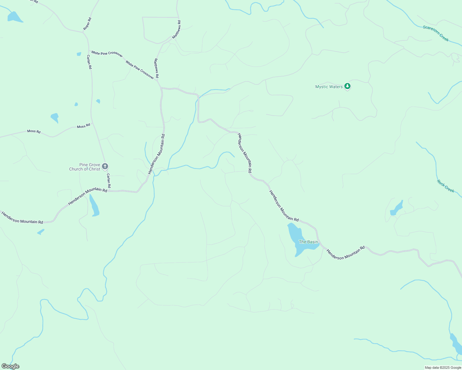 map of restaurants, bars, coffee shops, grocery stores, and more near 101 Turkey Trail in Jasper
