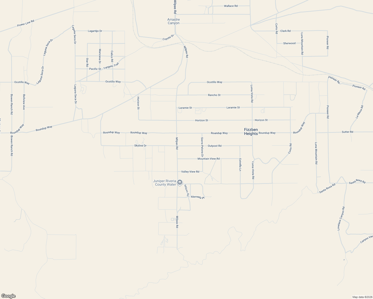 map of restaurants, bars, coffee shops, grocery stores, and more near 25725 Outpost Road in Apple Valley