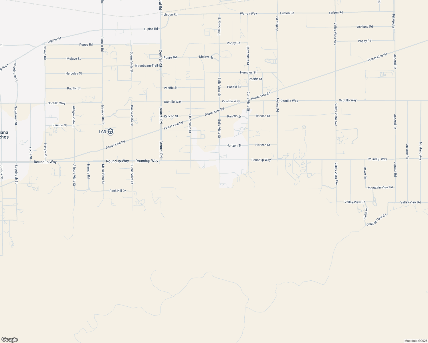 map of restaurants, bars, coffee shops, grocery stores, and more near 9159 Bella Vista Street in Apple Valley