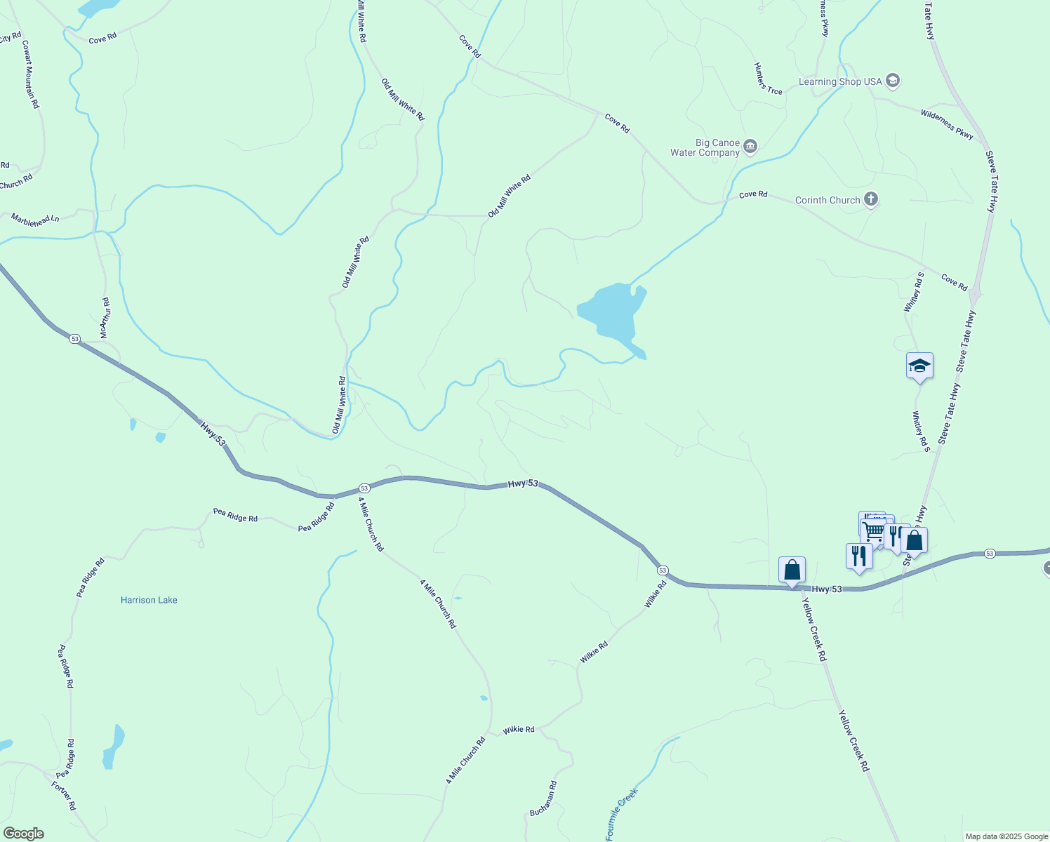 map of restaurants, bars, coffee shops, grocery stores, and more near 236 Alyson Way in Marble Hill