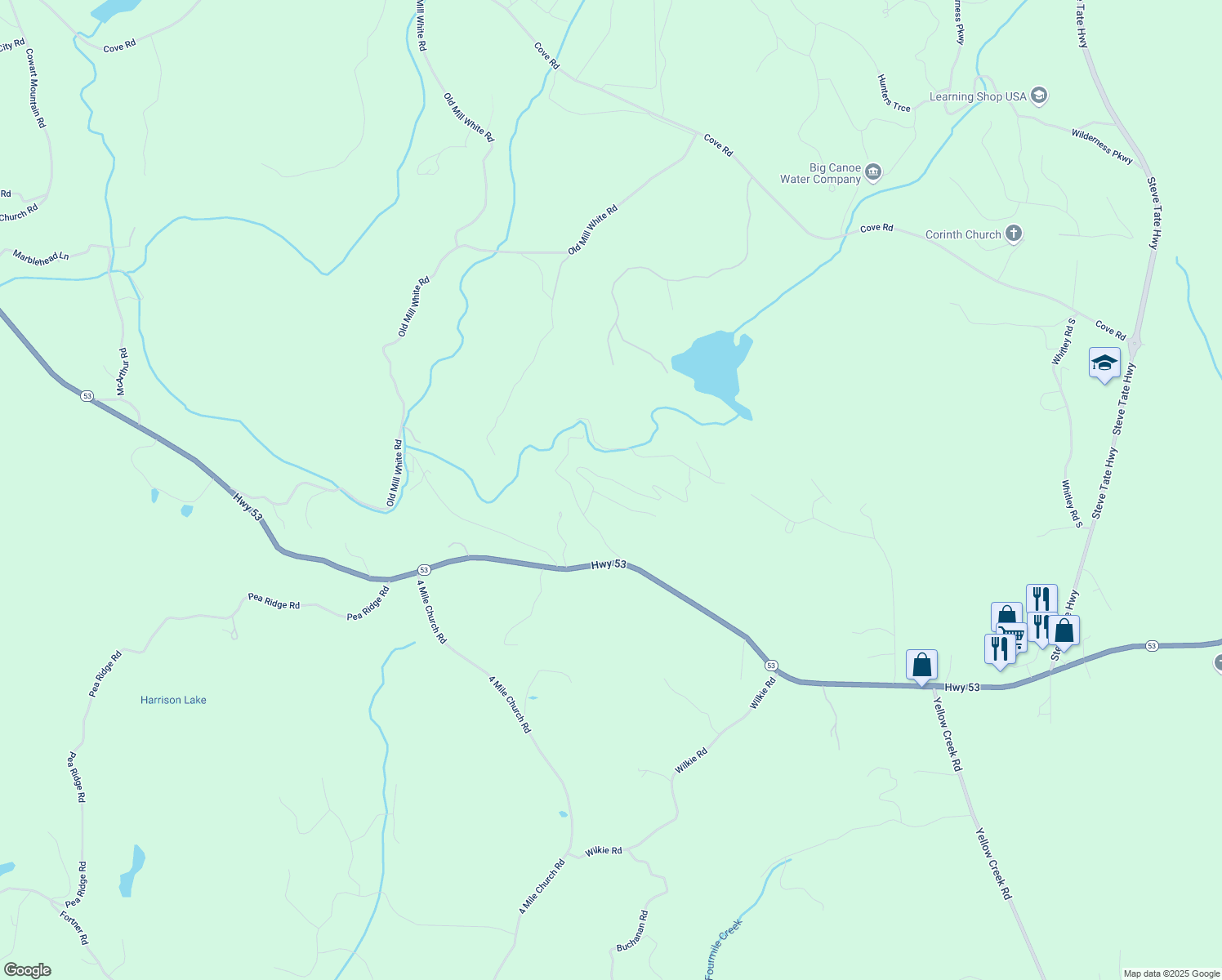 map of restaurants, bars, coffee shops, grocery stores, and more near 236 Alyson Way in Marble Hill