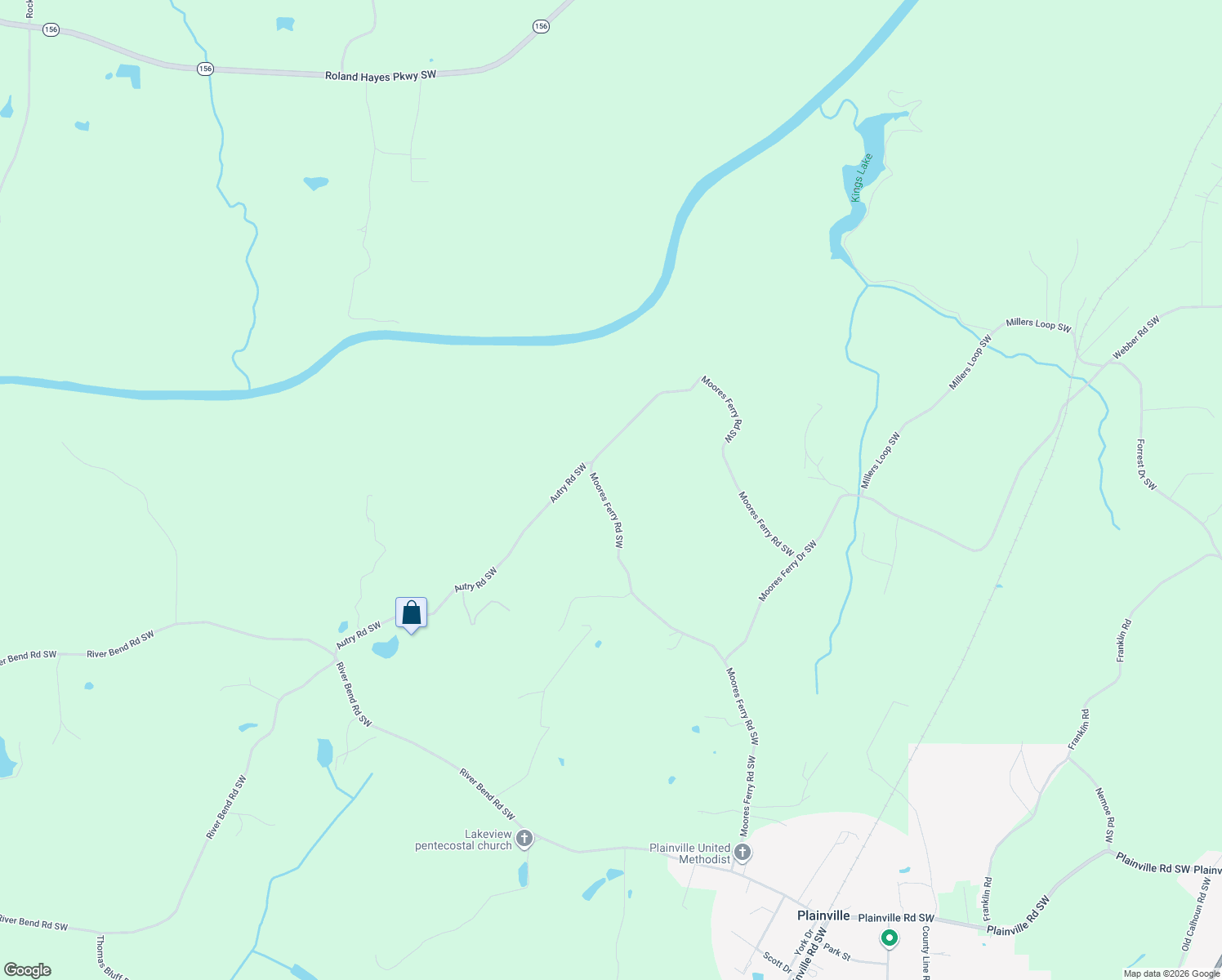 map of restaurants, bars, coffee shops, grocery stores, and more near 1510 Moores Ferry Road Southwest in Plainville