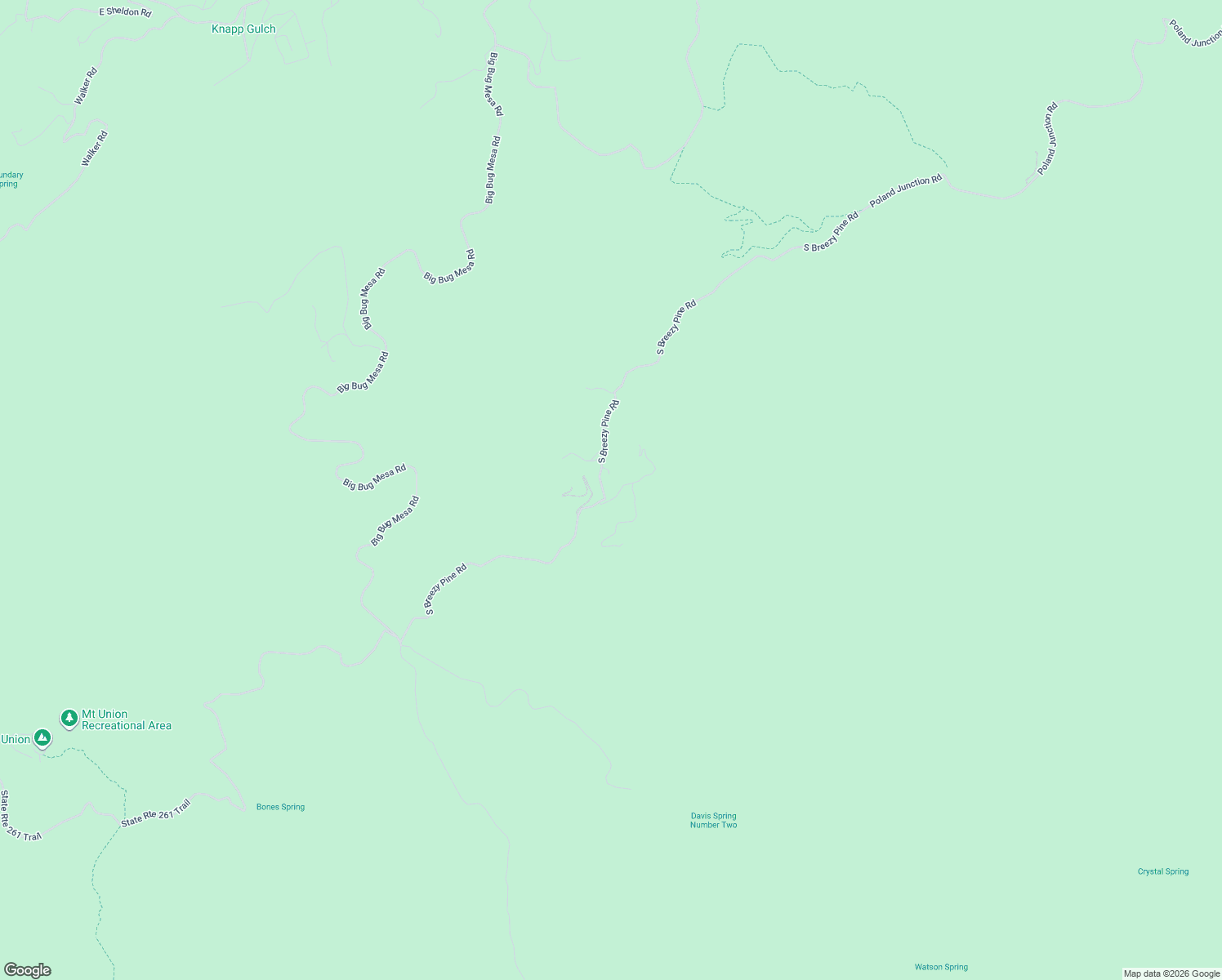 map of restaurants, bars, coffee shops, grocery stores, and more near 8465 South Breezy Point Lane in Prescott
