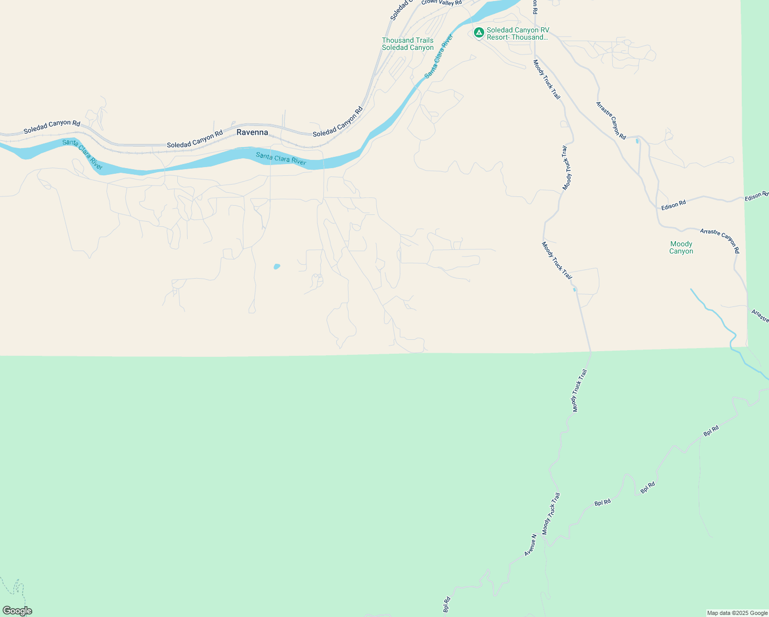 map of restaurants, bars, coffee shops, grocery stores, and more near 28896 Bootlegger Canyon Road in Acton
