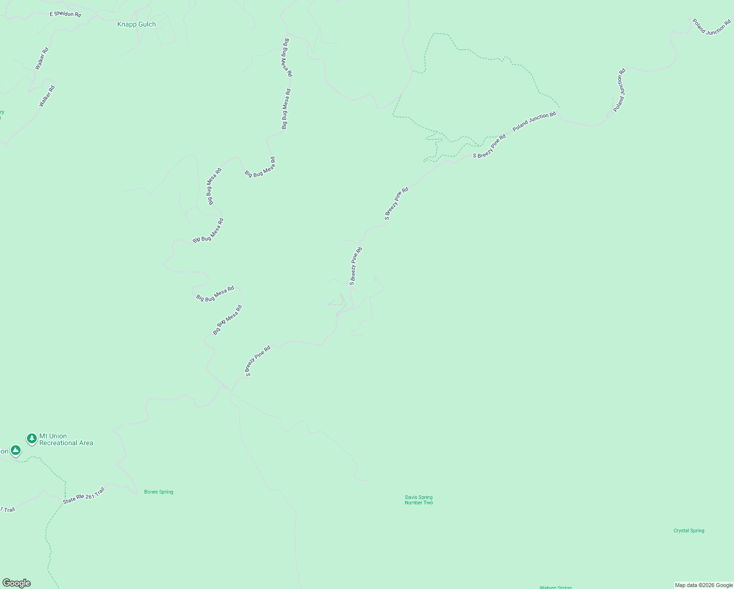 map of restaurants, bars, coffee shops, grocery stores, and more near 8465 South Breezy Point Lane in Prescott