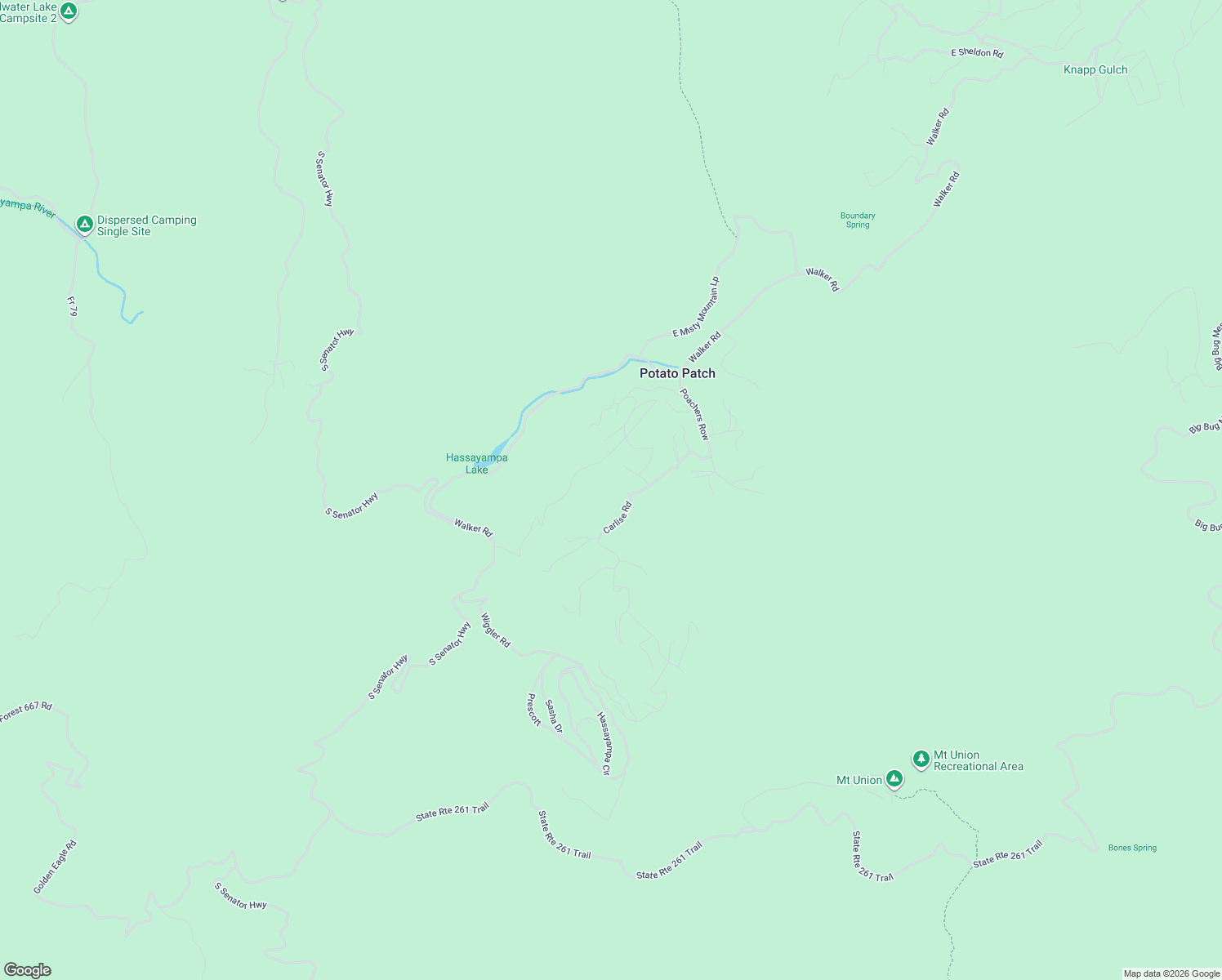 map of restaurants, bars, coffee shops, grocery stores, and more near 2695 Big 4 Road in Prescott