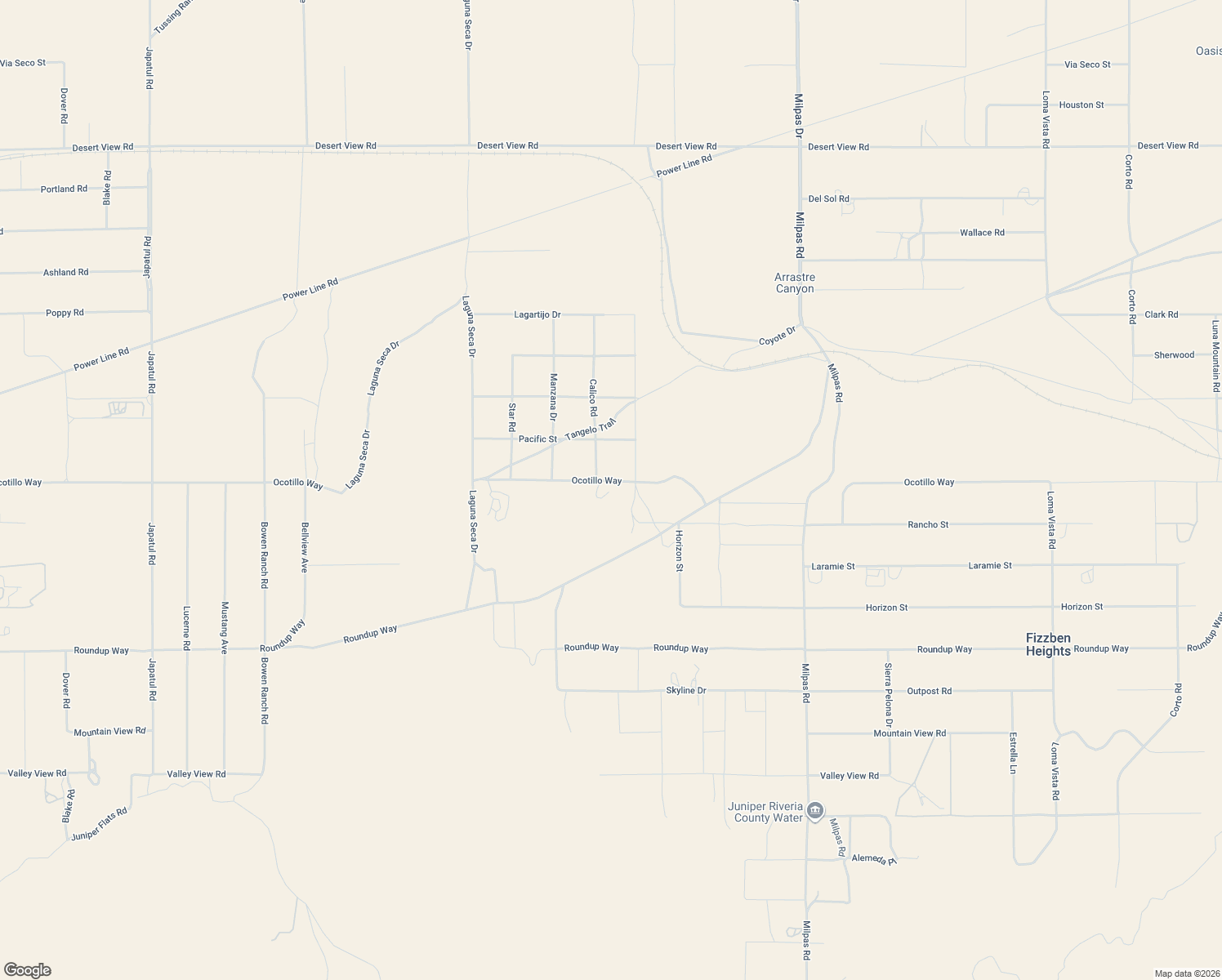 map of restaurants, bars, coffee shops, grocery stores, and more near 25275 Ocotillo Way in Apple Valley