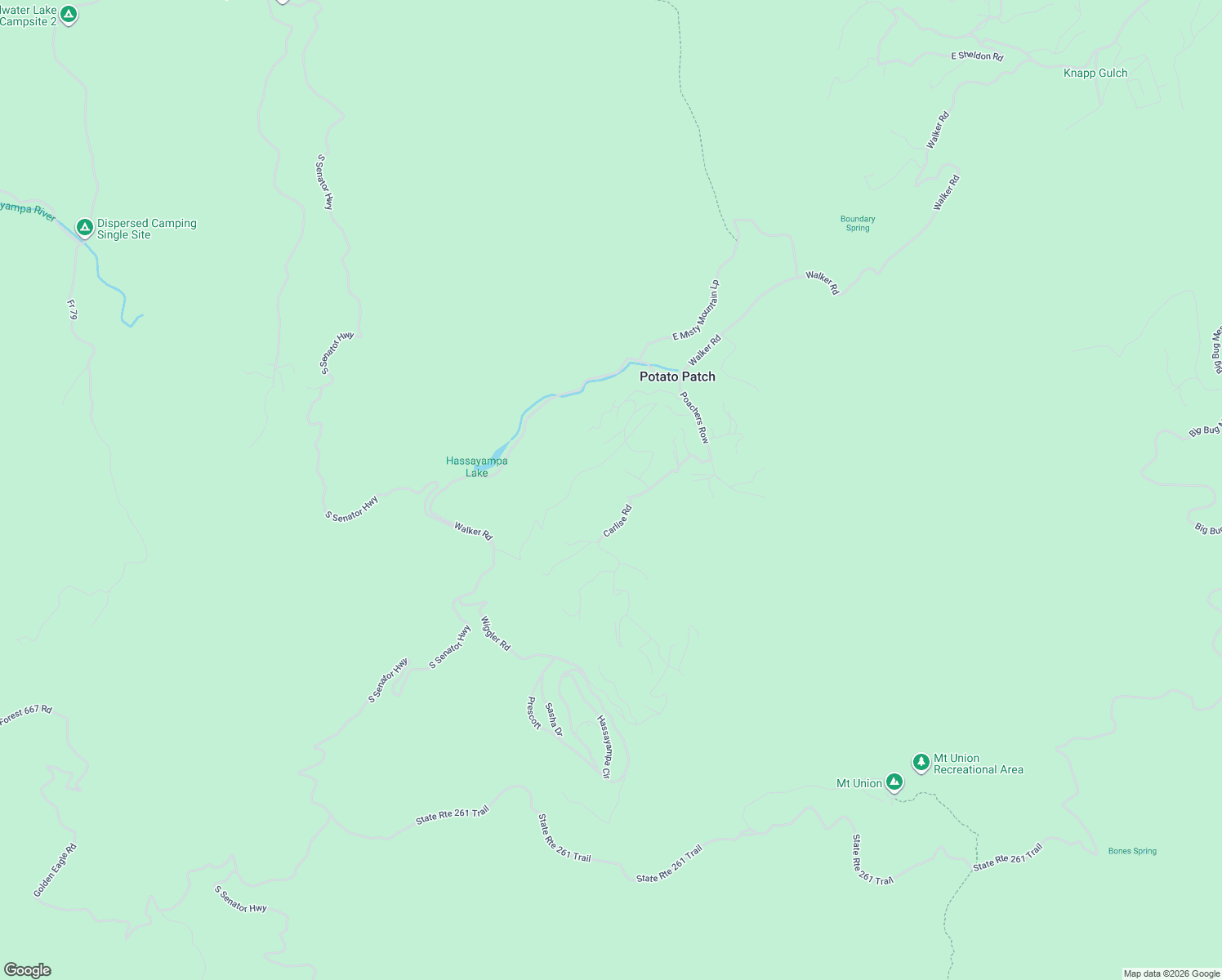 map of restaurants, bars, coffee shops, grocery stores, and more near 2695 Big 4 Road in Prescott