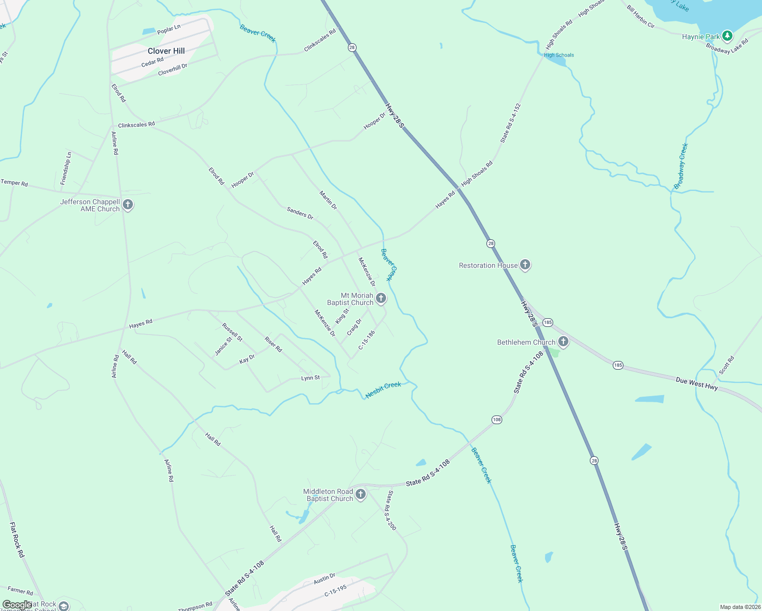 map of restaurants, bars, coffee shops, grocery stores, and more near in Anderson