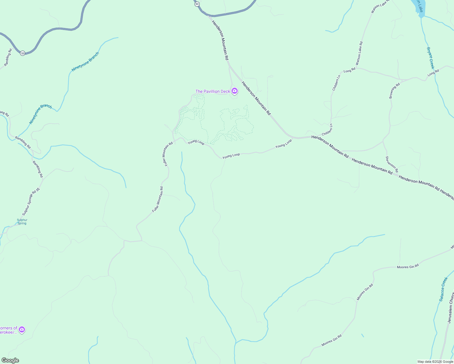 map of restaurants, bars, coffee shops, grocery stores, and more near 192 Angel Road in Fairmount