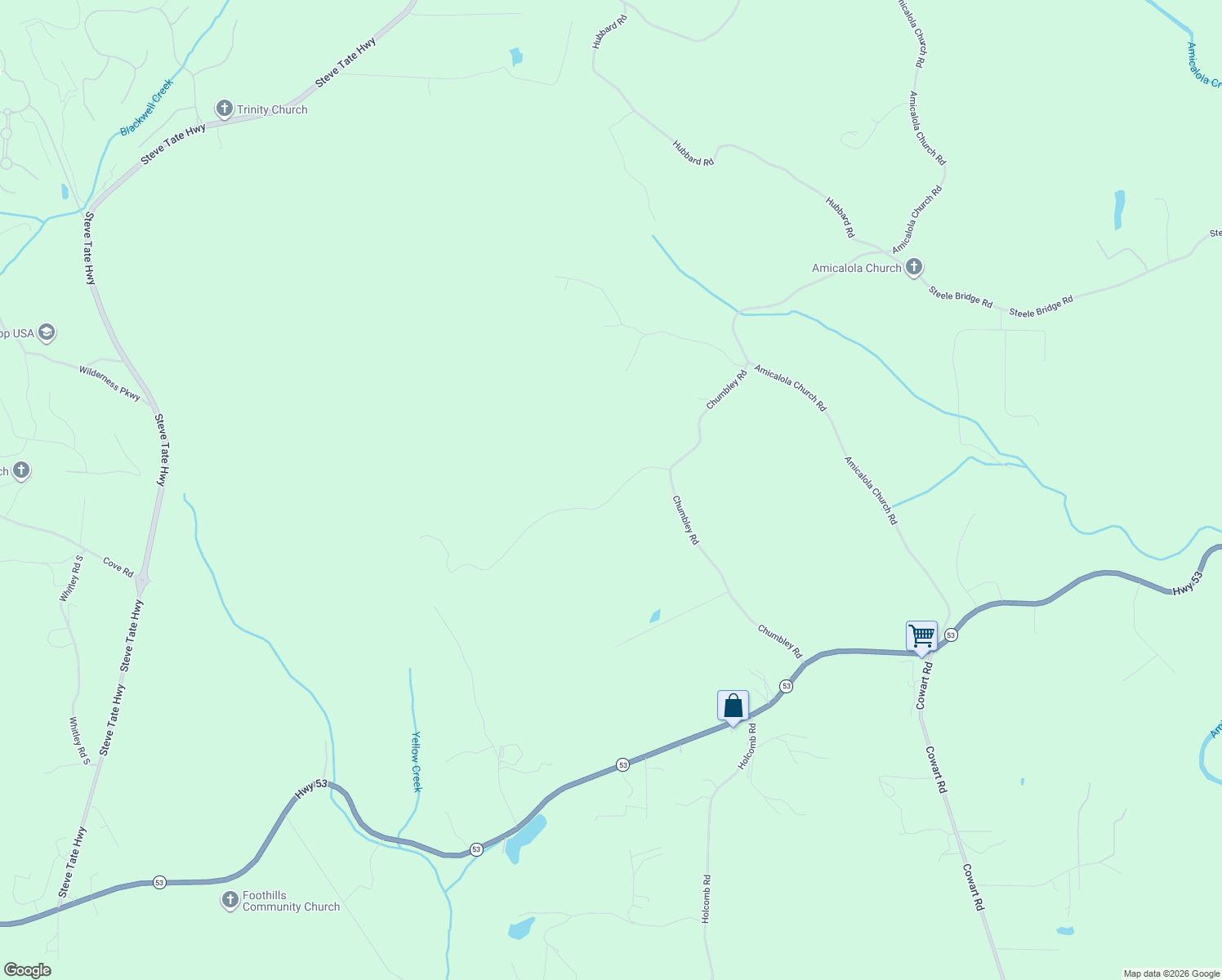 map of restaurants, bars, coffee shops, grocery stores, and more near 237 Old Federal Road in Dawsonville