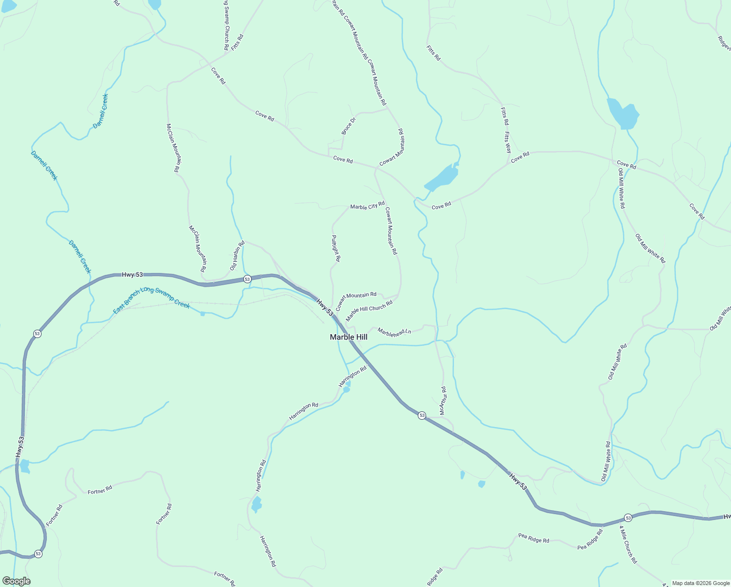 map of restaurants, bars, coffee shops, grocery stores, and more near 2132 Cowart Mountain Road in Big Canoe