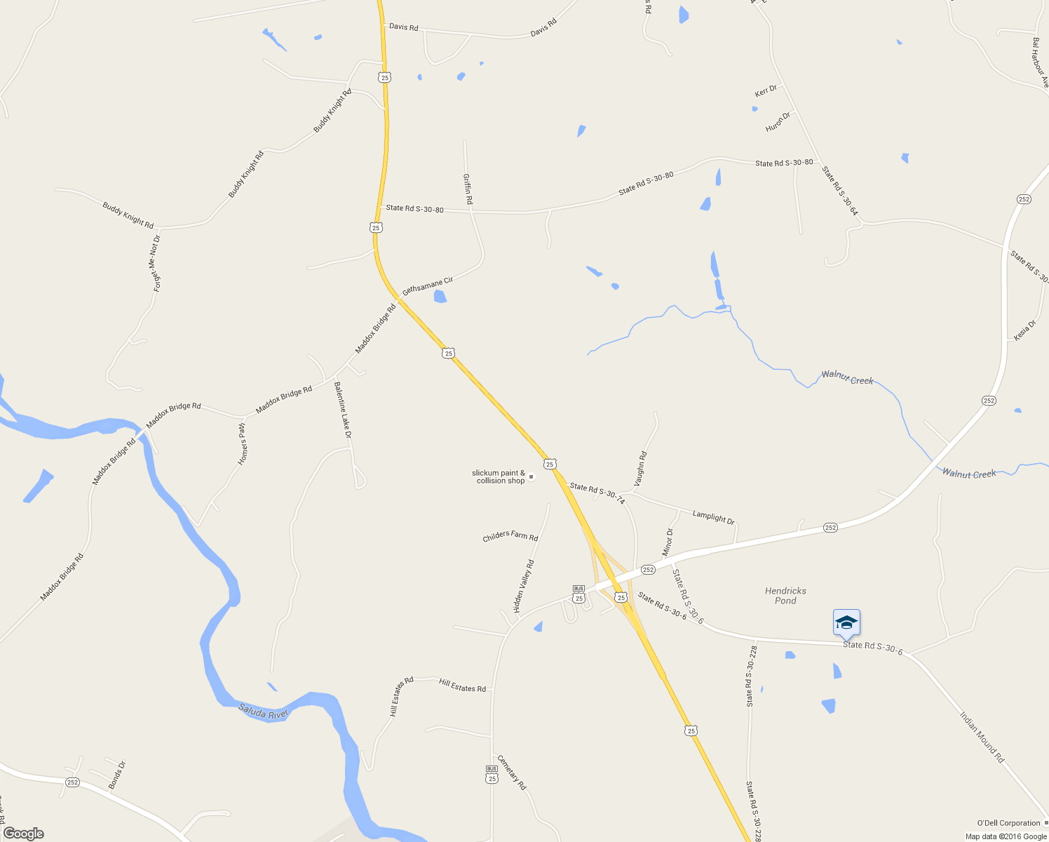 map of restaurants, bars, coffee shops, grocery stores, and more near 18693 U.S. 25 in Ware Shoals