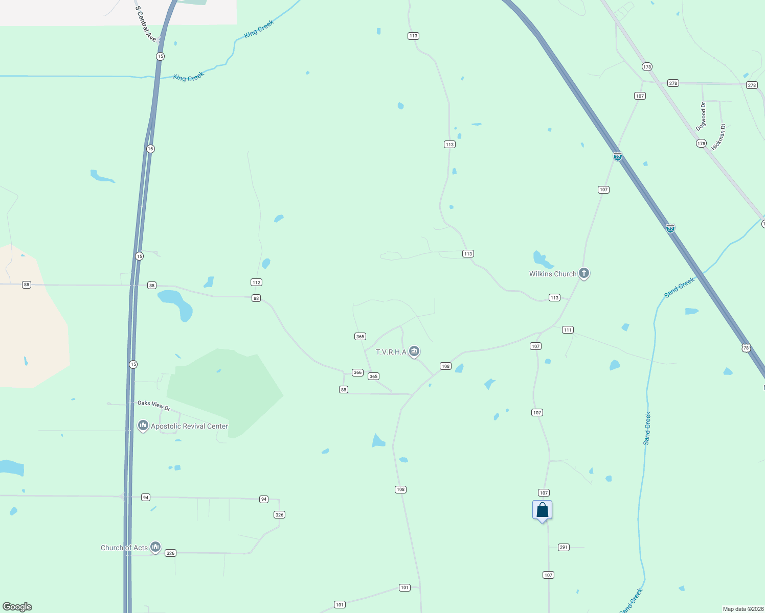 map of restaurants, bars, coffee shops, grocery stores, and more near 1021 County Road 368 in New Albany