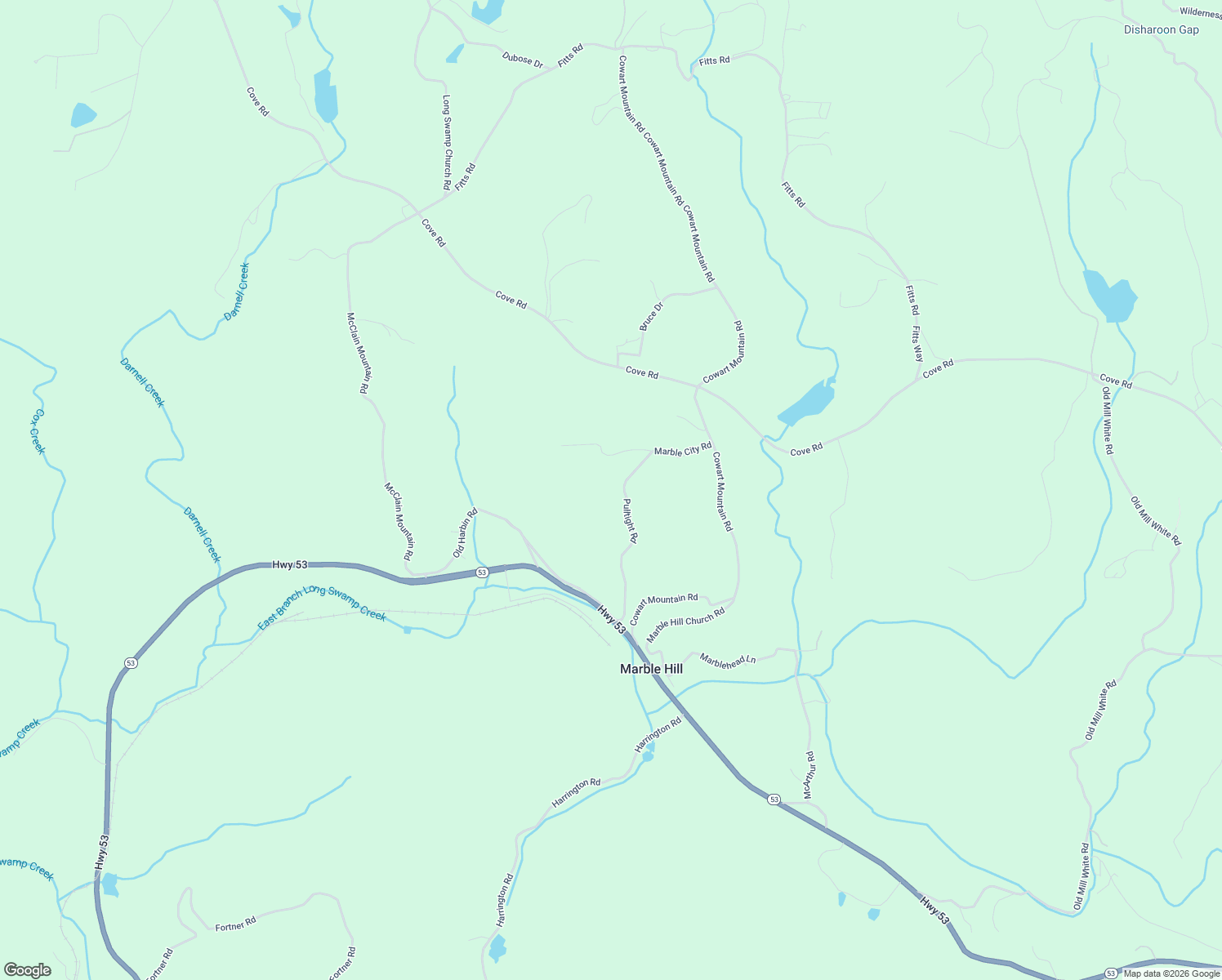 map of restaurants, bars, coffee shops, grocery stores, and more near 519 Pulltight Road in Jasper
