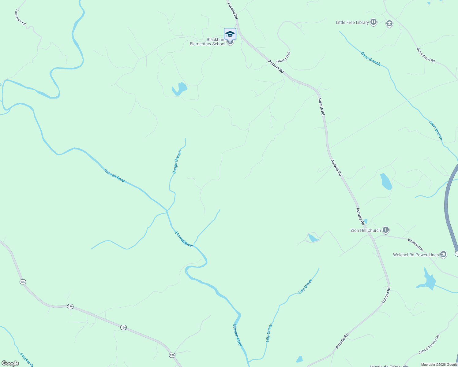 map of restaurants, bars, coffee shops, grocery stores, and more near 1199 Old Kerns Road in Dawsonville