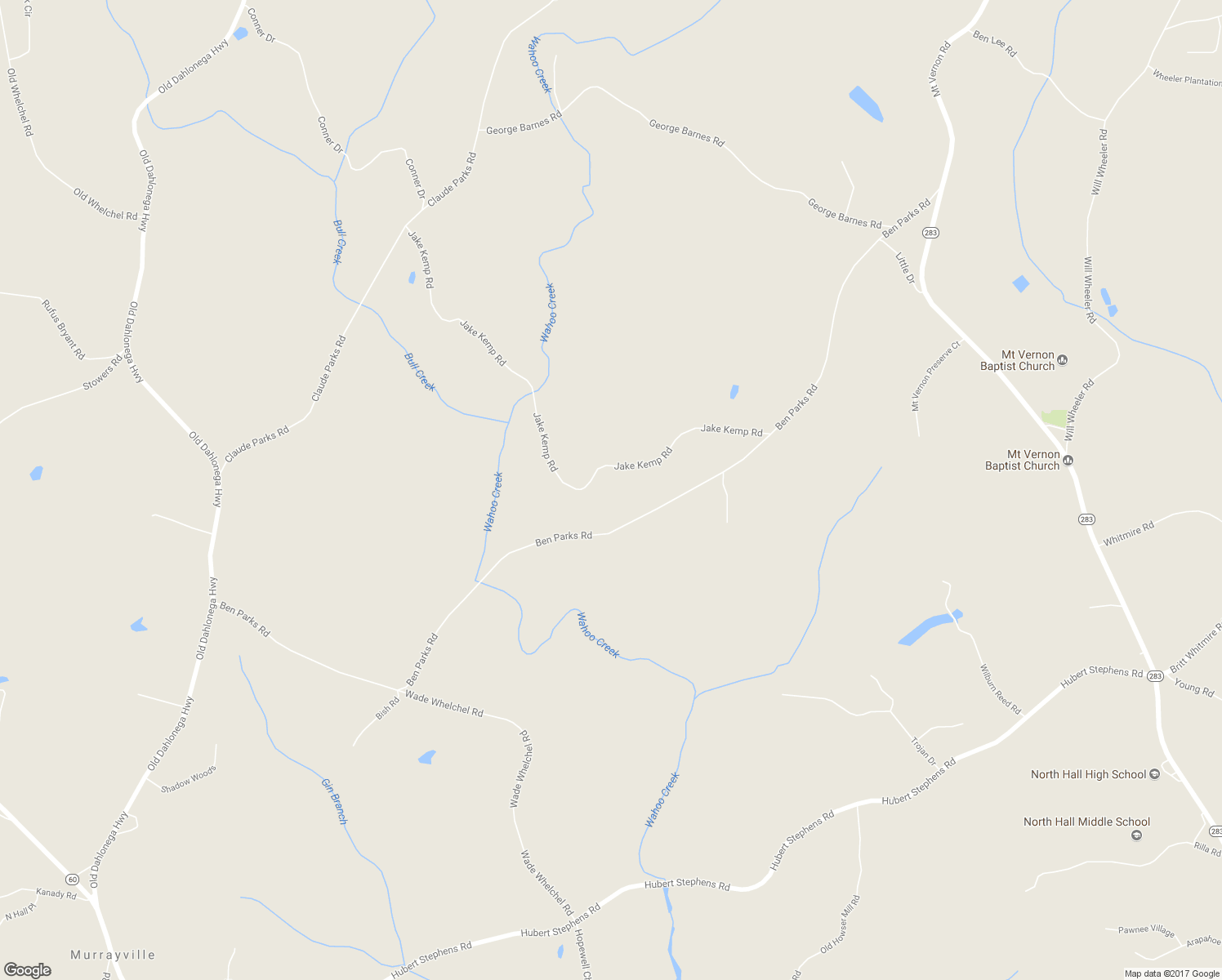 map of restaurants, bars, coffee shops, grocery stores, and more near 6755 Jake Kemp Road in Murrayville