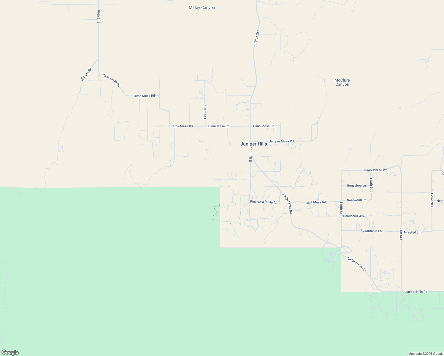 map of restaurants, bars, coffee shops, grocery stores, and more near 10450 Piute Road in Littlerock