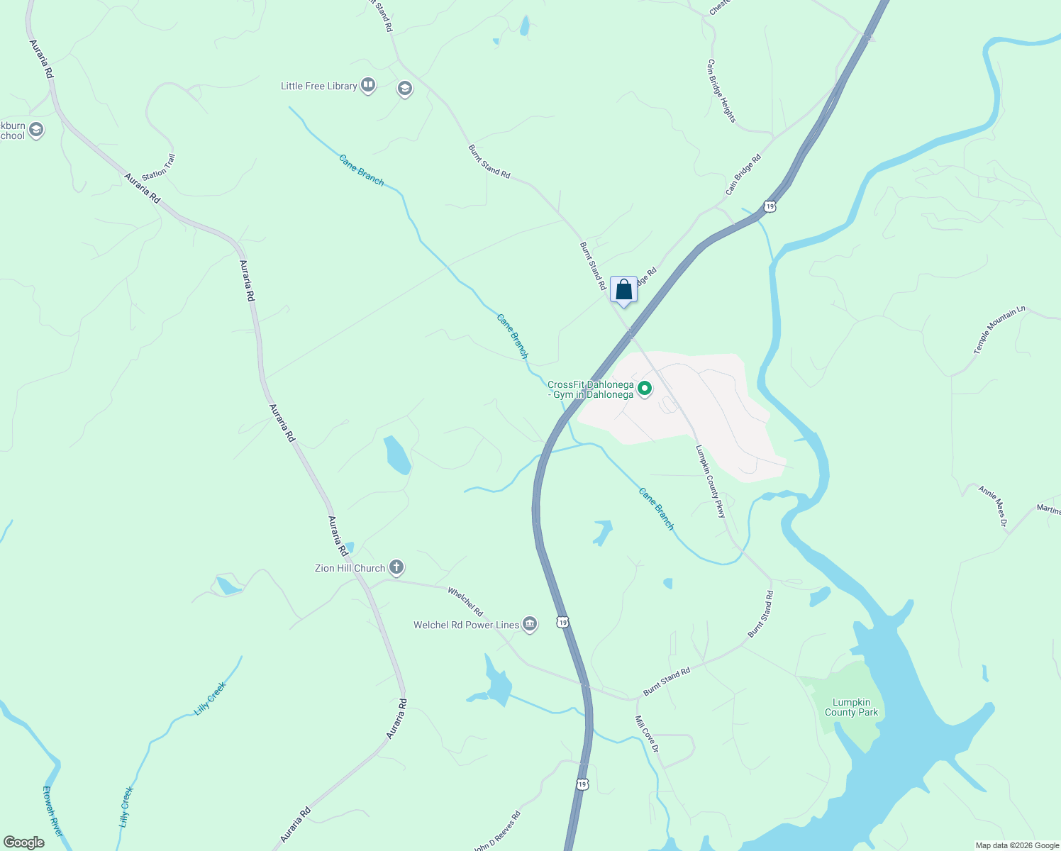 map of restaurants, bars, coffee shops, grocery stores, and more near 293 Candlewood Dr in Dawsonville