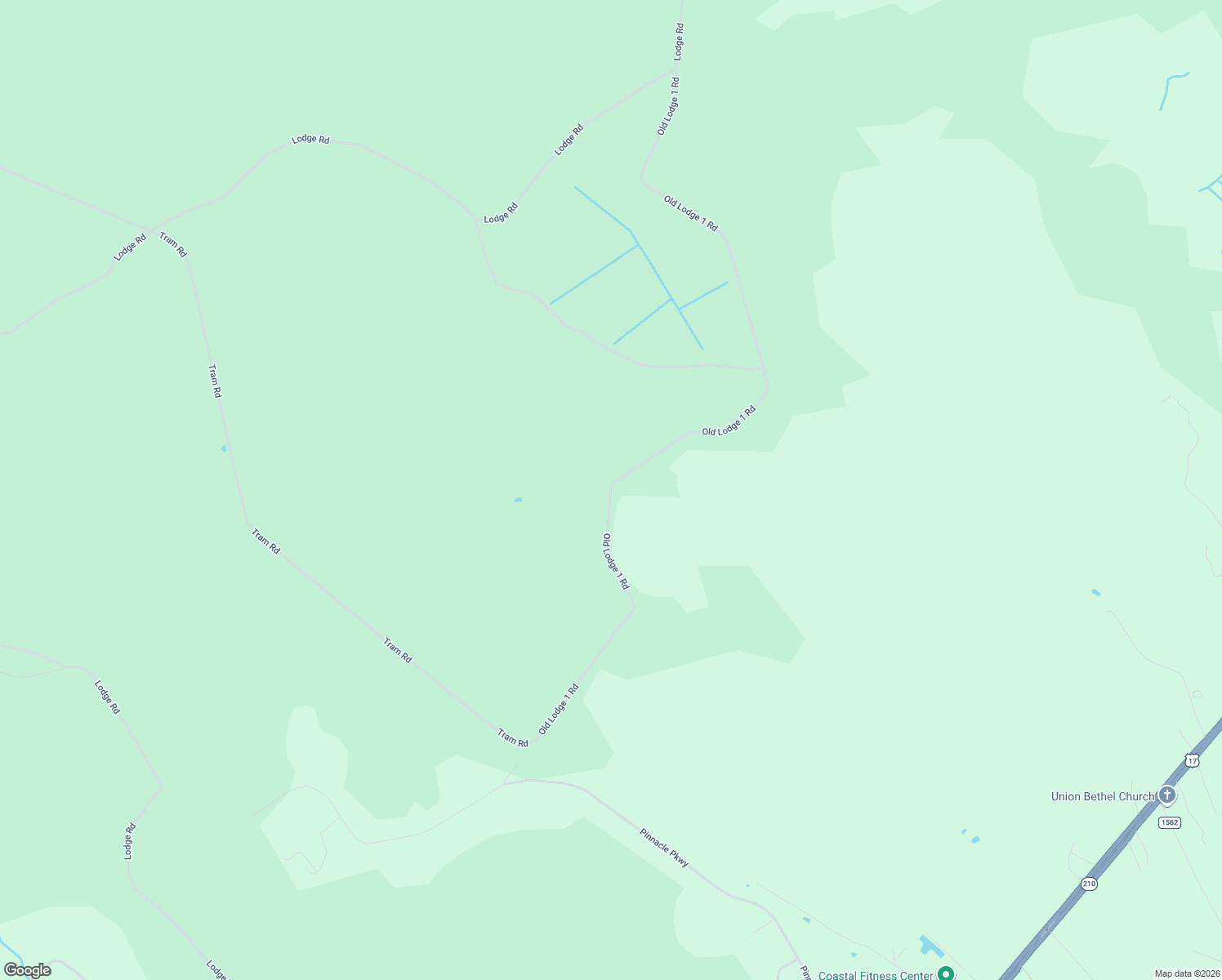 map of restaurants, bars, coffee shops, grocery stores, and more near Old Lodge 1 Rd in Hampstead