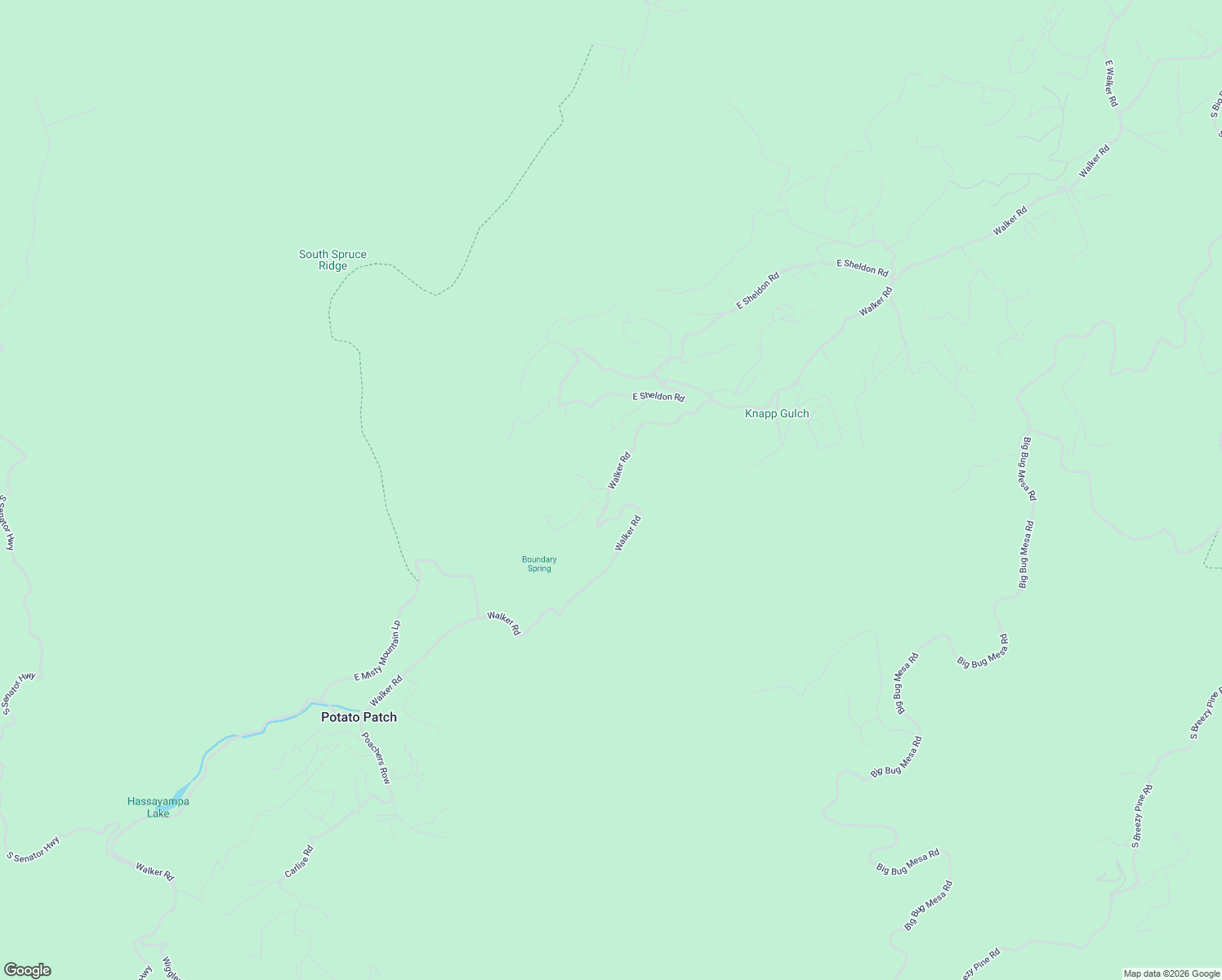 map of restaurants, bars, coffee shops, grocery stores, and more near 3715 Walker Road in Prescott