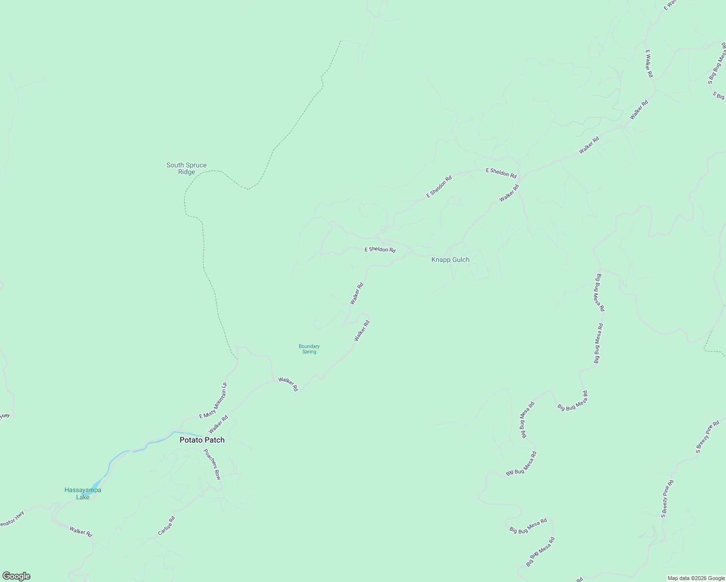 map of restaurants, bars, coffee shops, grocery stores, and more near 3715 Walker Road in Prescott