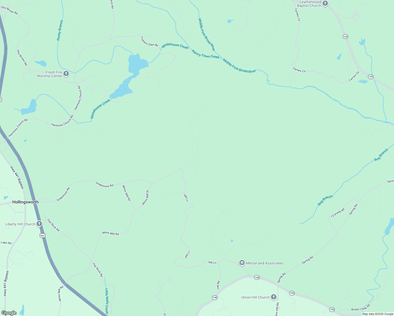 map of restaurants, bars, coffee shops, grocery stores, and more near Soapstone Road in Baldwin