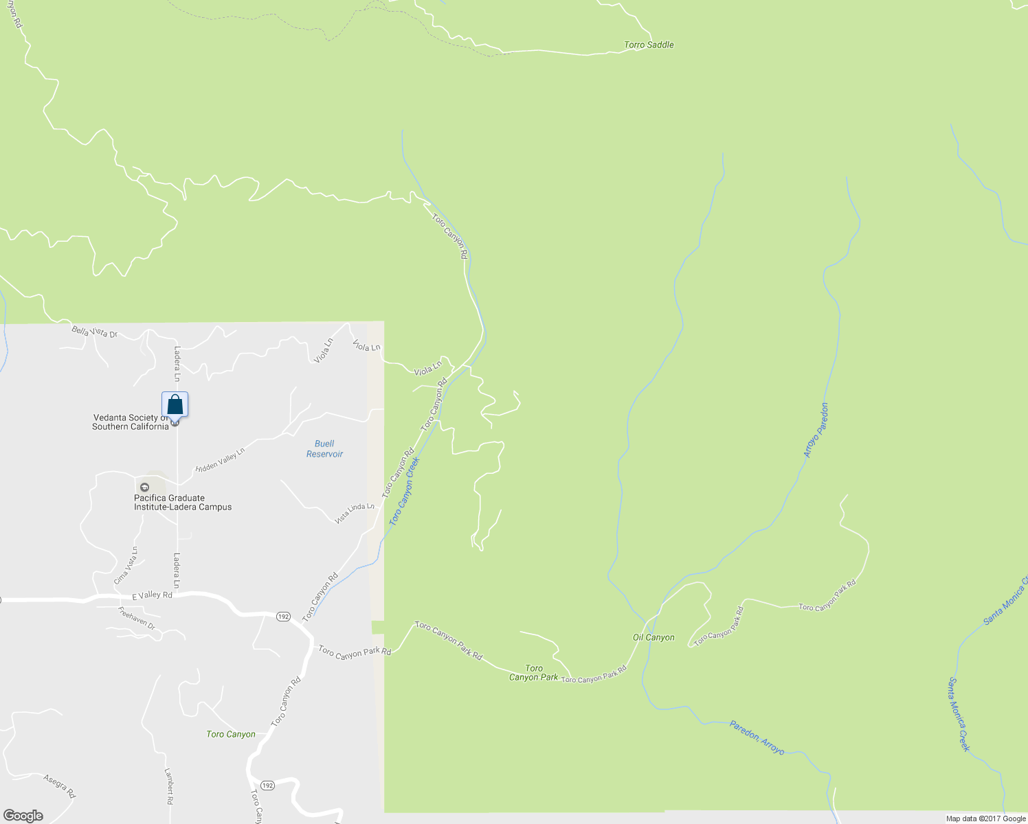 map of restaurants, bars, coffee shops, grocery stores, and more near 896 Toro Canyon Road in Santa Barbara