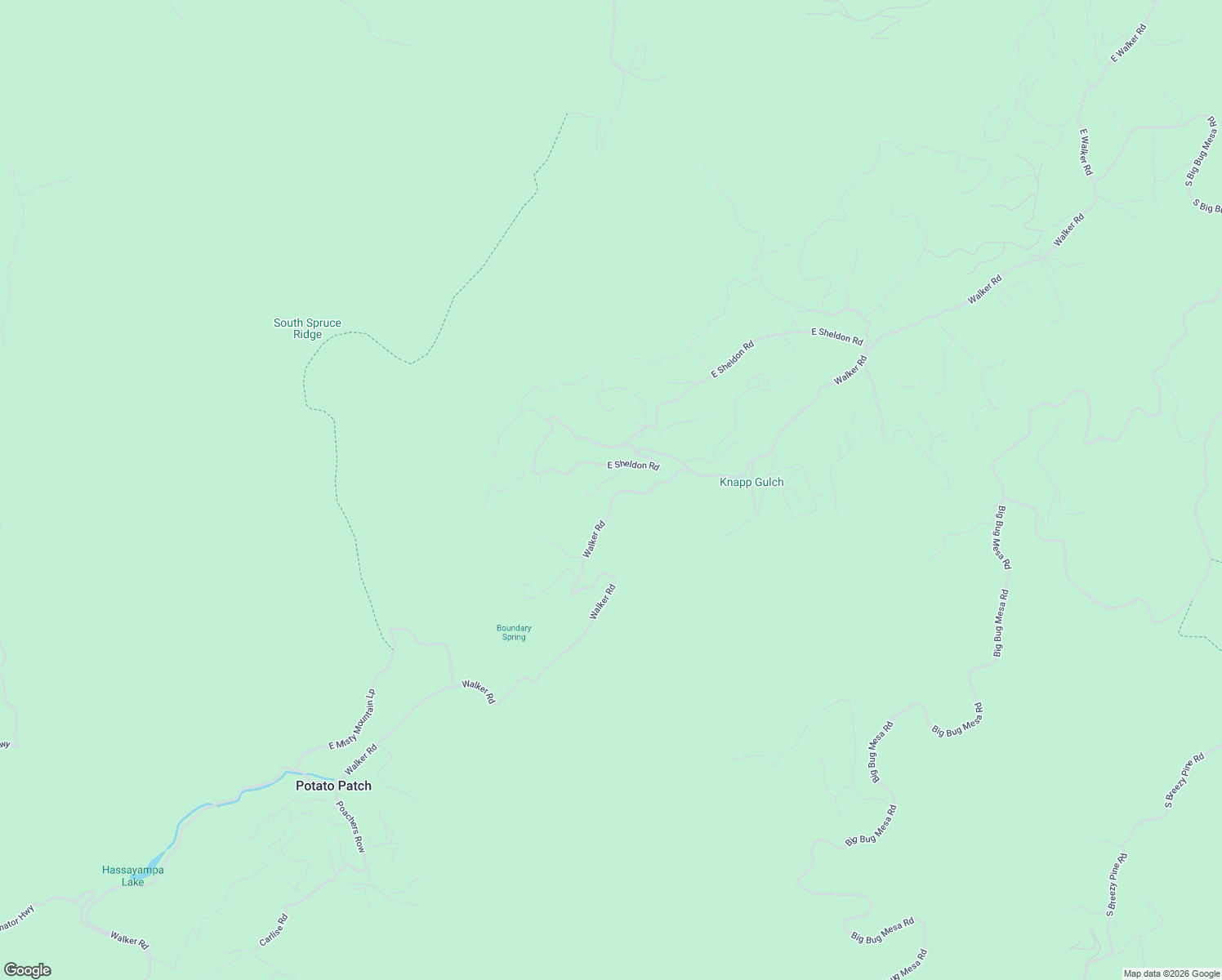 map of restaurants, bars, coffee shops, grocery stores, and more near 3720 Walker Road in Prescott