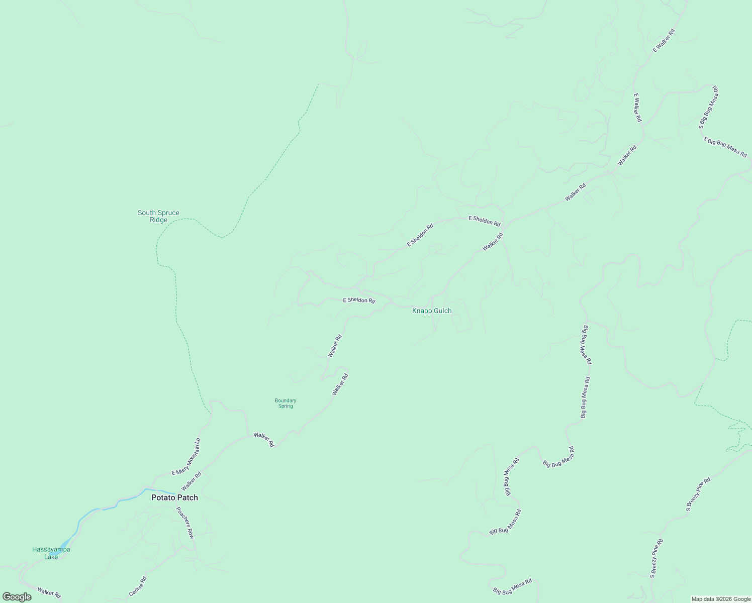 map of restaurants, bars, coffee shops, grocery stores, and more near 3800 East New Strike Lane in Prescott
