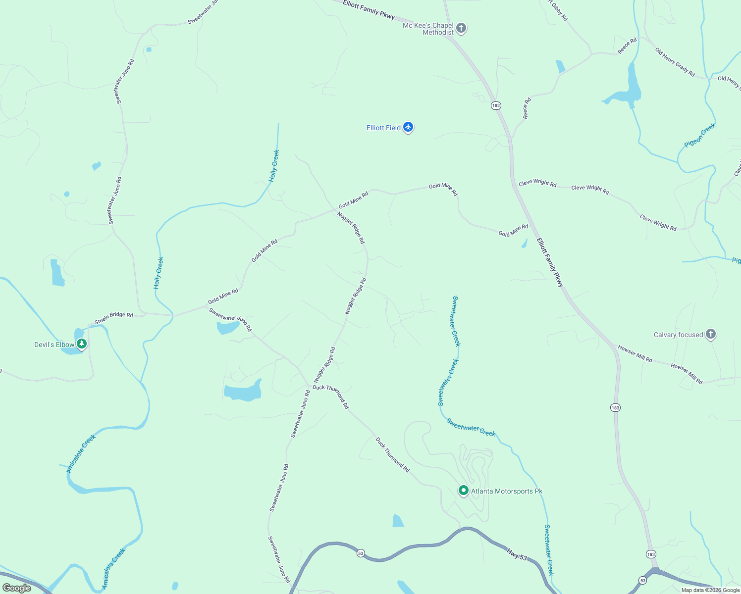 map of restaurants, bars, coffee shops, grocery stores, and more near 74 Davis Road in Dawsonville