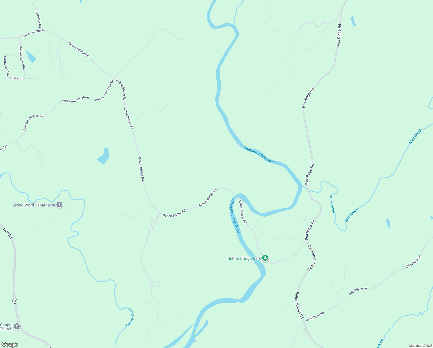 map of restaurants, bars, coffee shops, grocery stores, and more near 7800 Belton Bridge Road in Lula