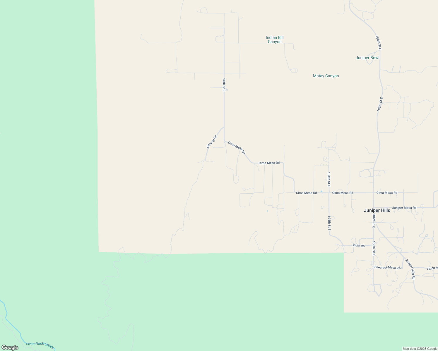 map of restaurants, bars, coffee shops, grocery stores, and more near 96th Street East in Los Angeles County