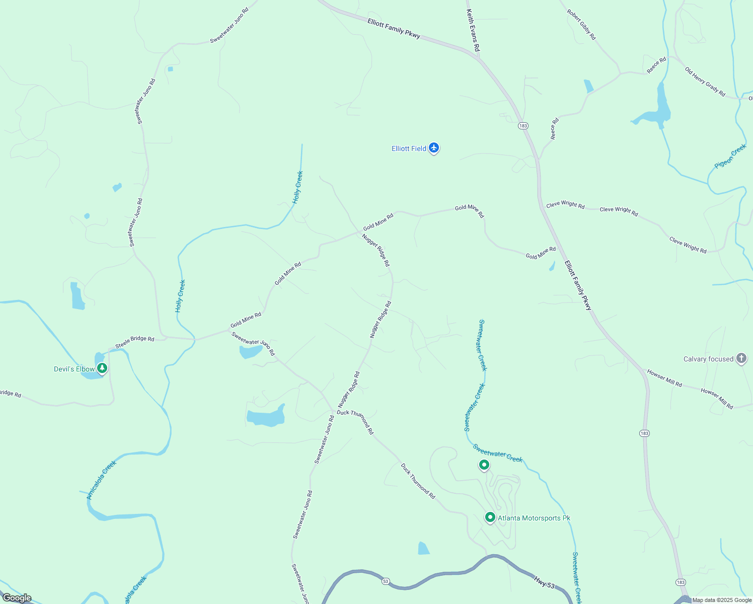 map of restaurants, bars, coffee shops, grocery stores, and more near 50 Nugget Dr in Dawsonville