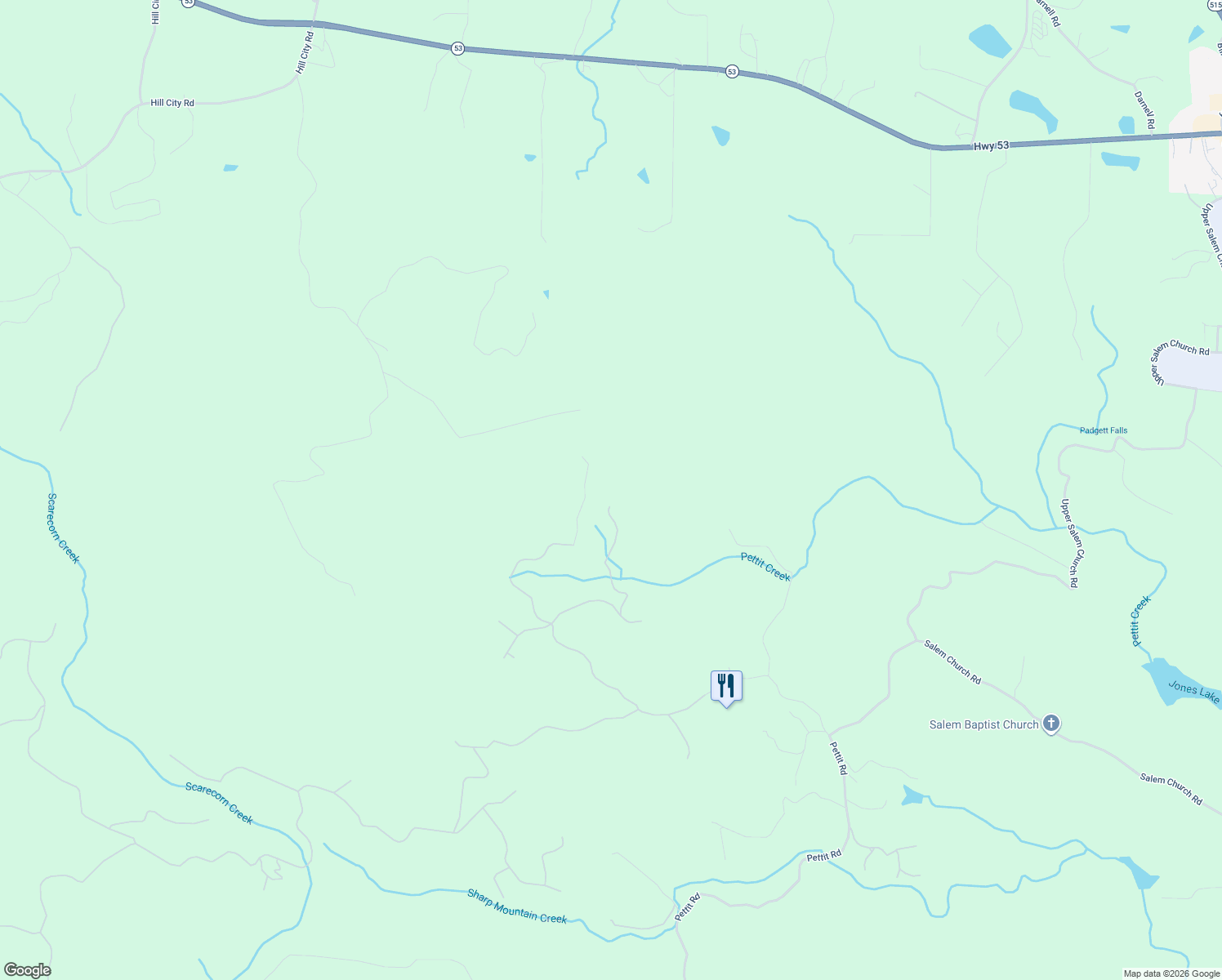 map of restaurants, bars, coffee shops, grocery stores, and more near 161 Ridge Road in Jasper