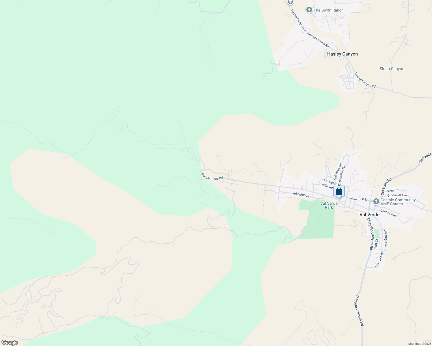 map of restaurants, bars, coffee shops, grocery stores, and more near 29273 Verdale Avenue in Castaic