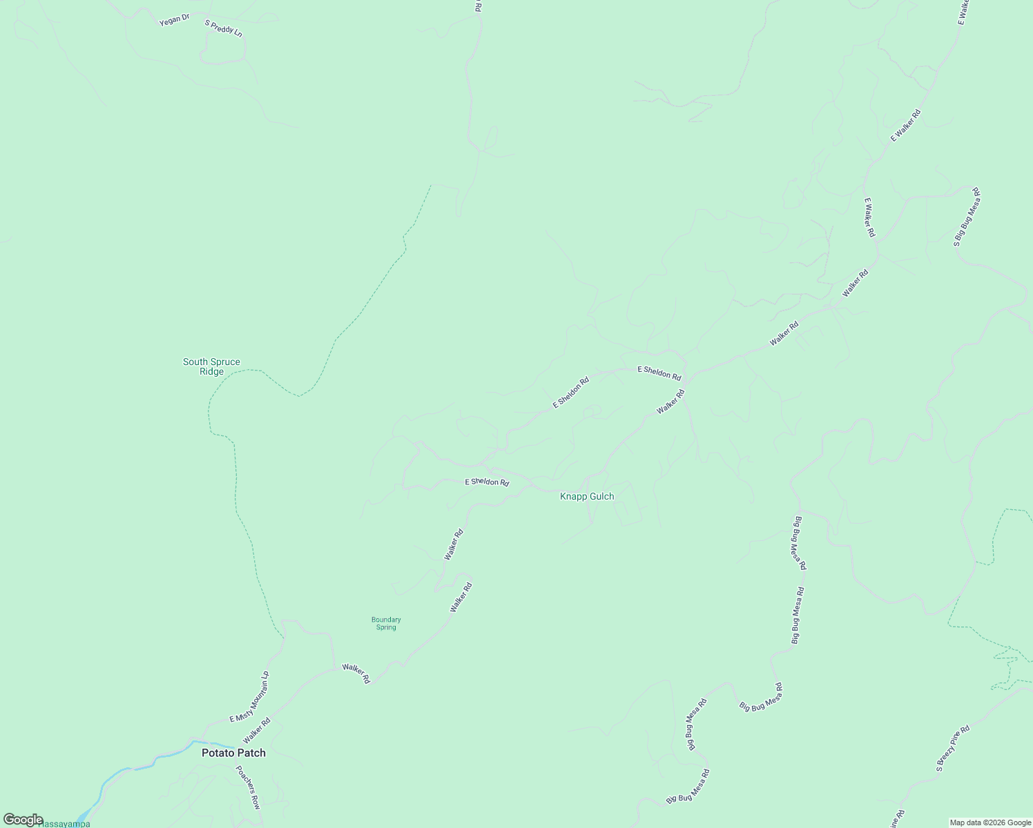 map of restaurants, bars, coffee shops, grocery stores, and more near 3831 East Rich Gulch Lane in Prescott