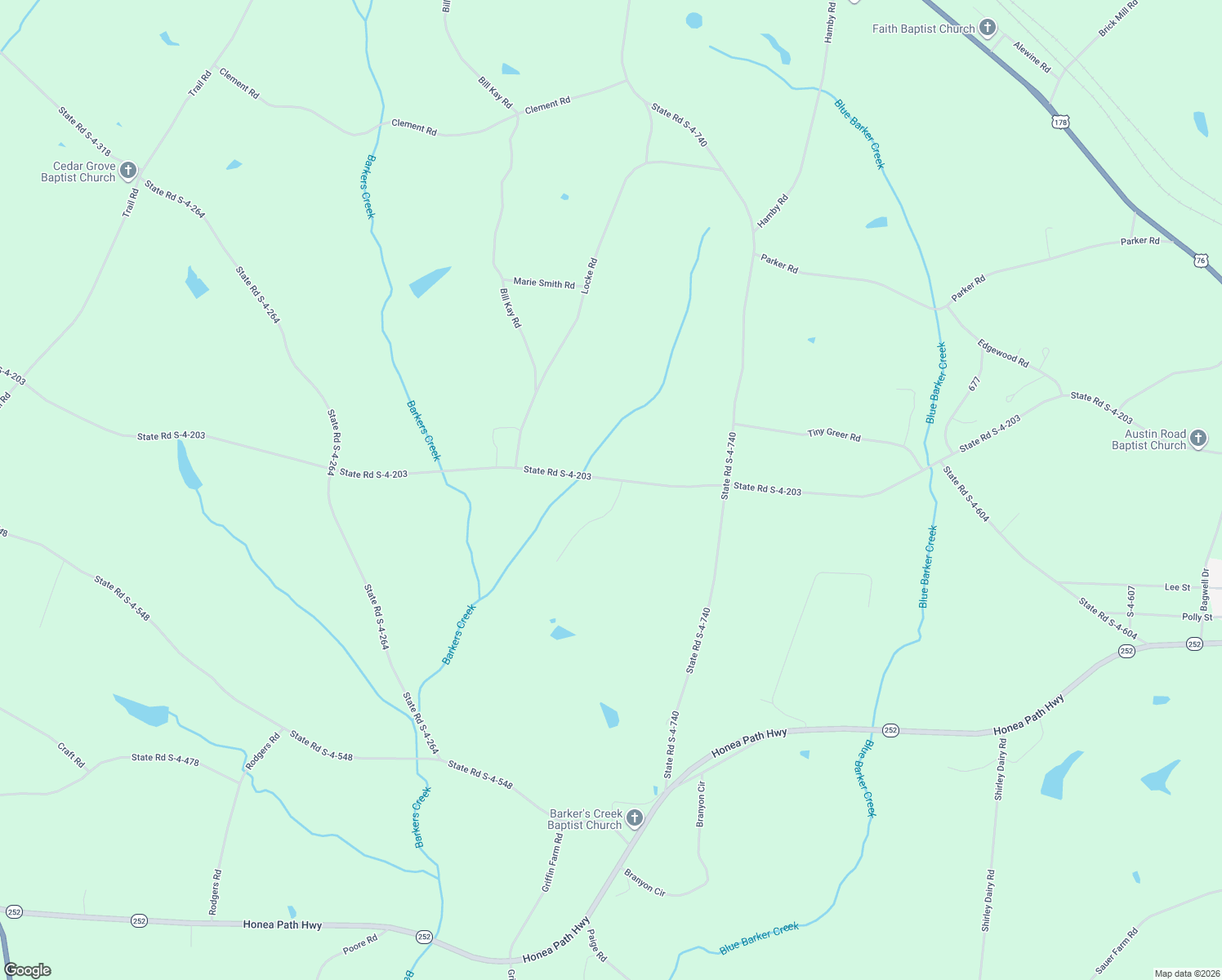 map of restaurants, bars, coffee shops, grocery stores, and more near 102 Orr Ashley Rd in Honea Path