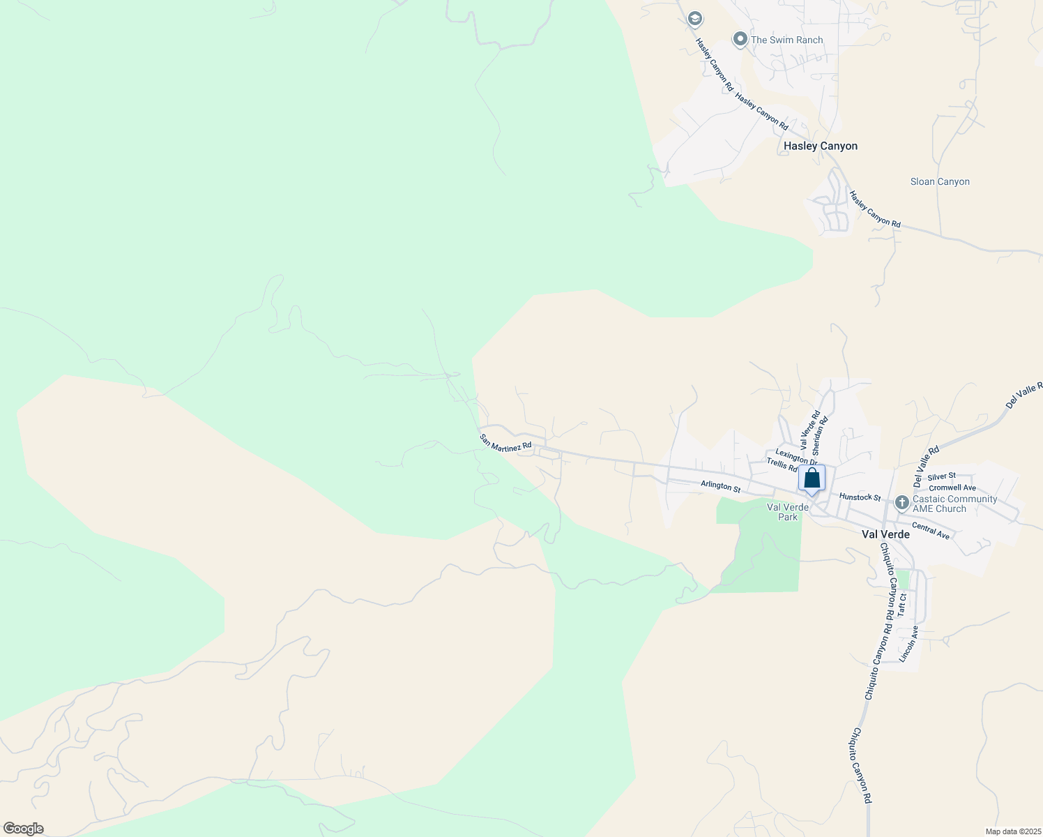 map of restaurants, bars, coffee shops, grocery stores, and more near 29301 Verdale Avenue in Castaic