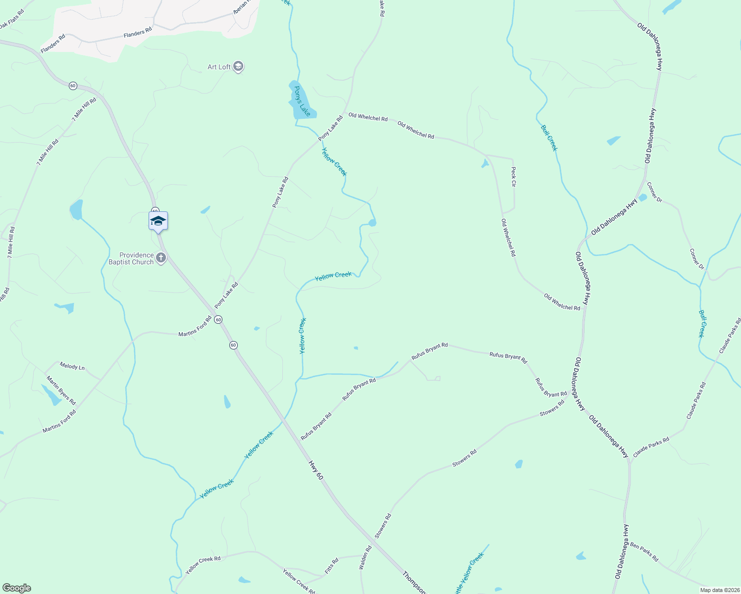 map of restaurants, bars, coffee shops, grocery stores, and more near 690 Gold Ridge Road in Dahlonega