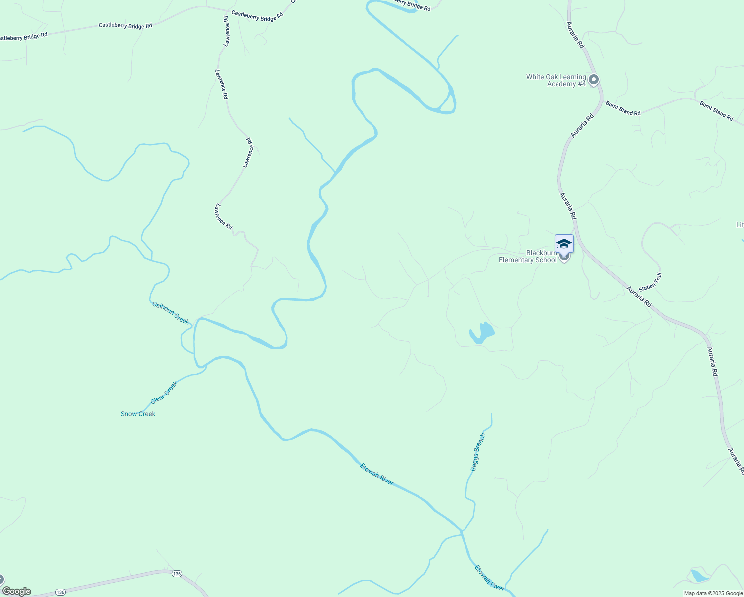 map of restaurants, bars, coffee shops, grocery stores, and more near 24 Howells Hollow in Dawsonville