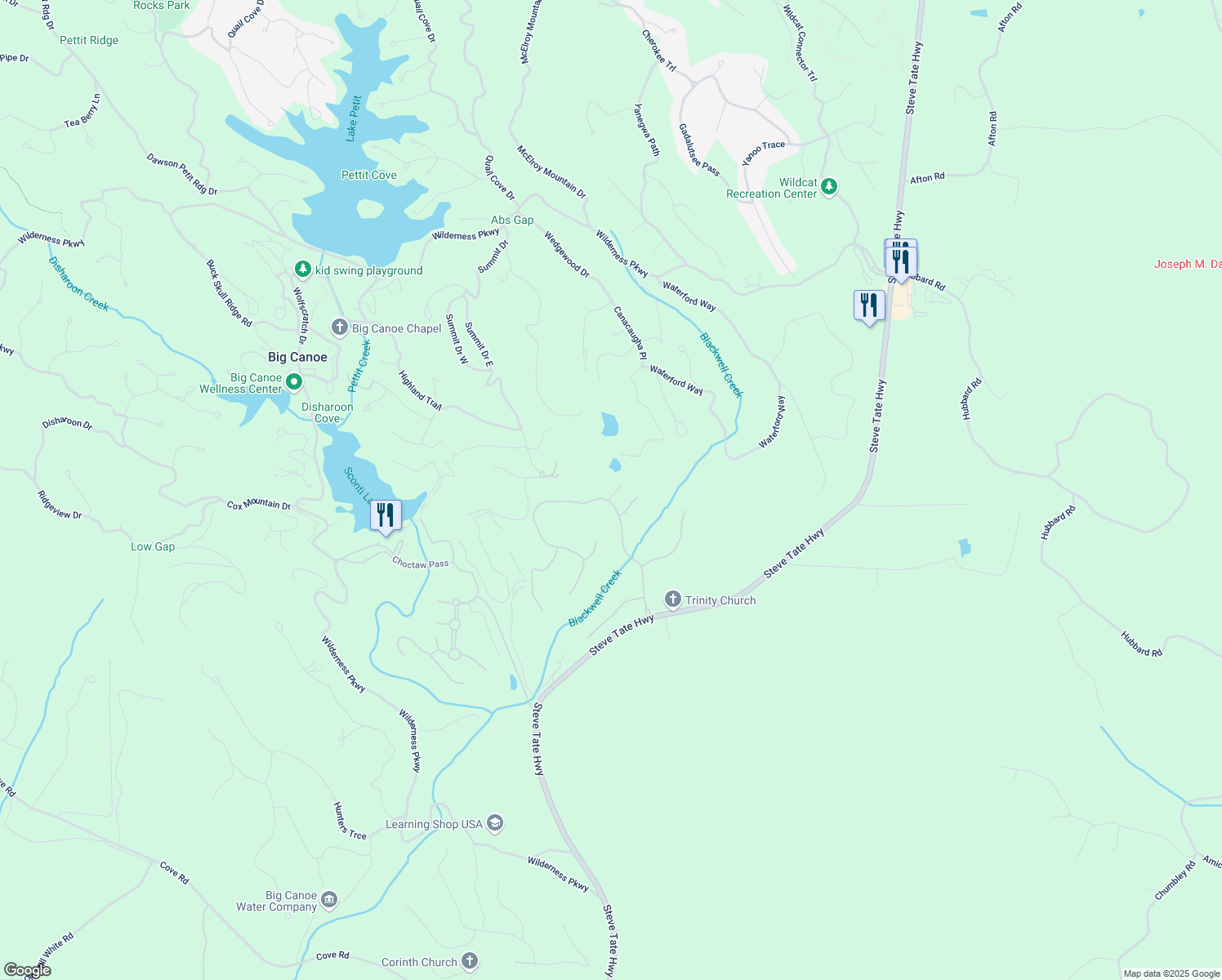 map of restaurants, bars, coffee shops, grocery stores, and more near 33 Cedar Summit in Marble Hill
