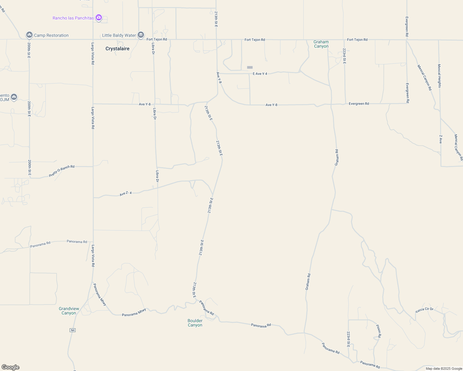 map of restaurants, bars, coffee shops, grocery stores, and more near 213th Street East in Los Angeles County