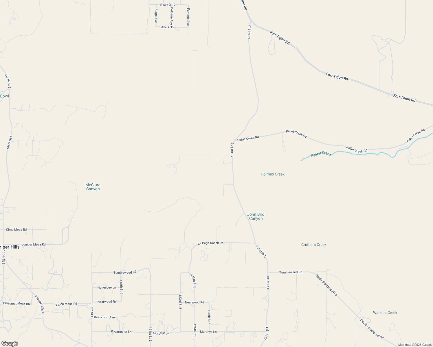 map of restaurants, bars, coffee shops, grocery stores, and more near 126th Street East in Juniper Hills