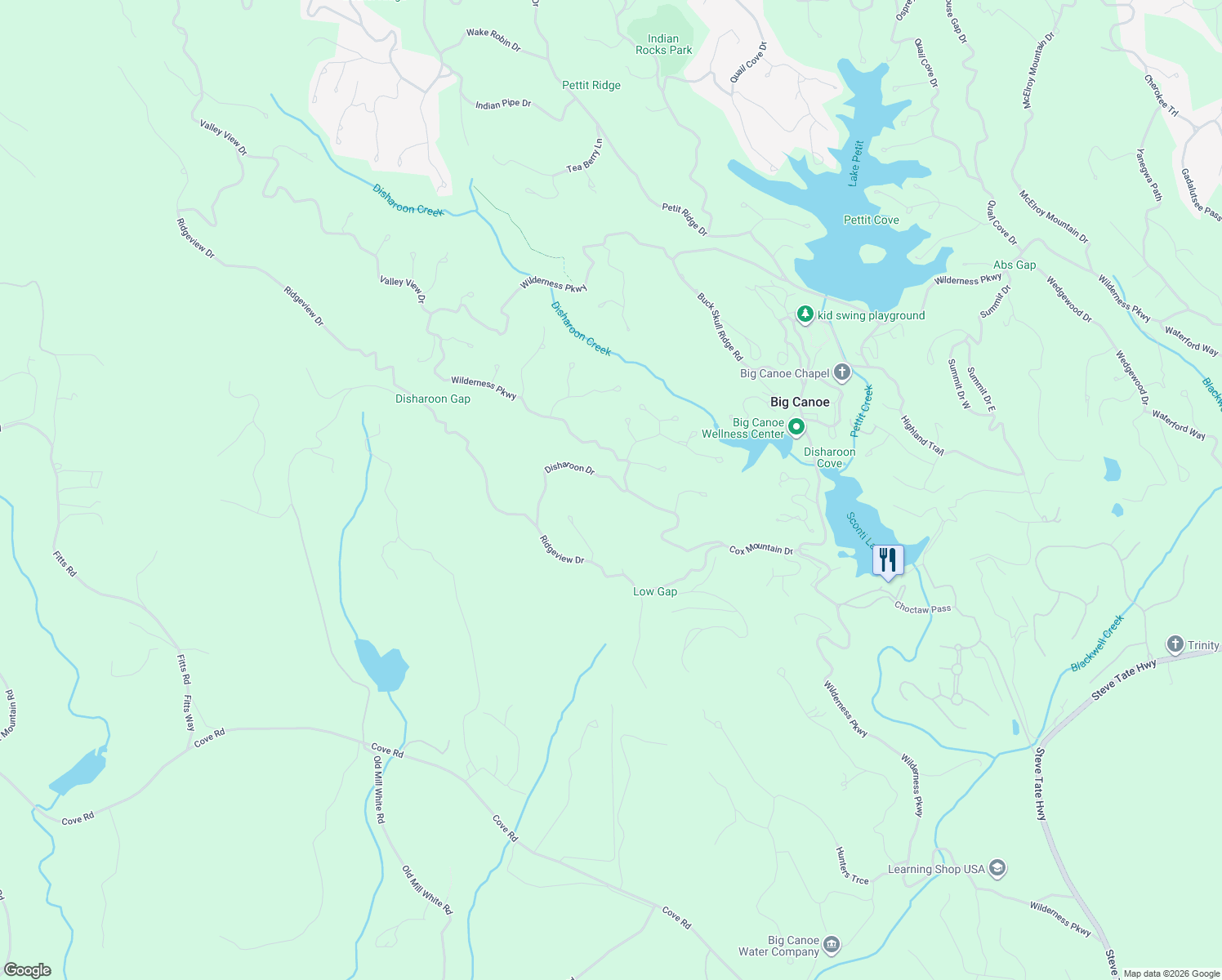map of restaurants, bars, coffee shops, grocery stores, and more near 59 Disharoon Drive in Jasper