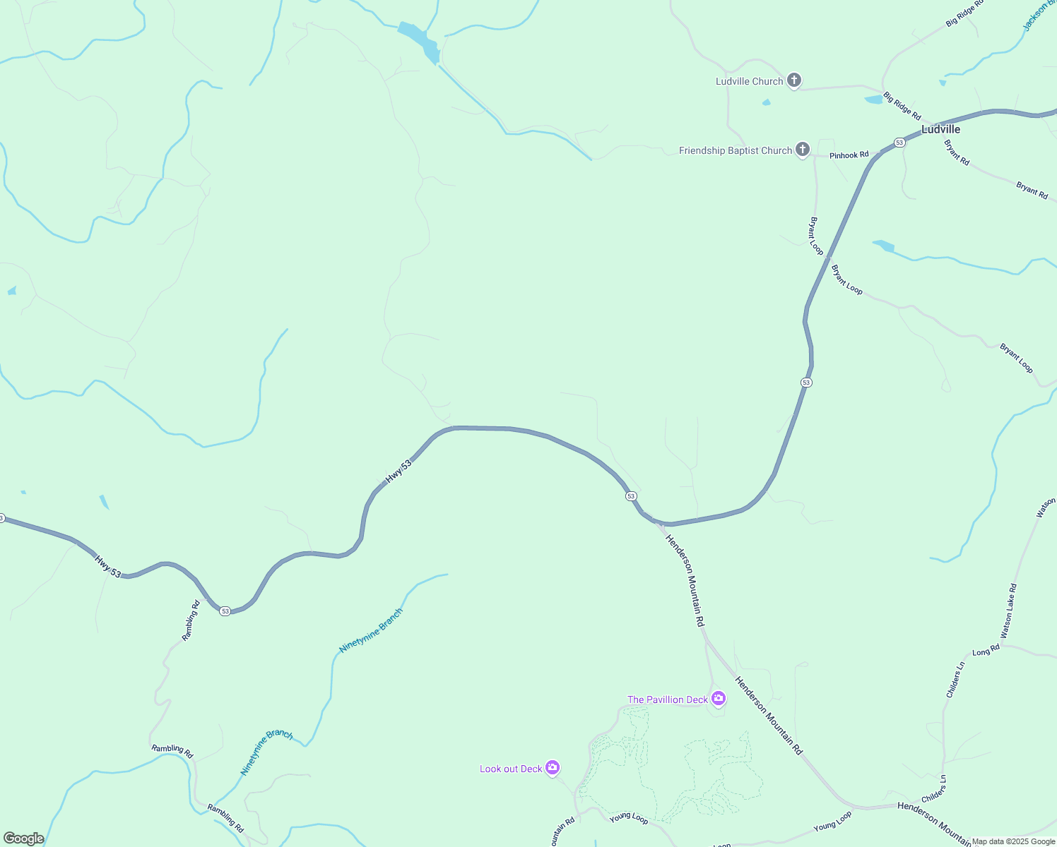 map of restaurants, bars, coffee shops, grocery stores, and more near 13398 Highway 53 in Fairmount