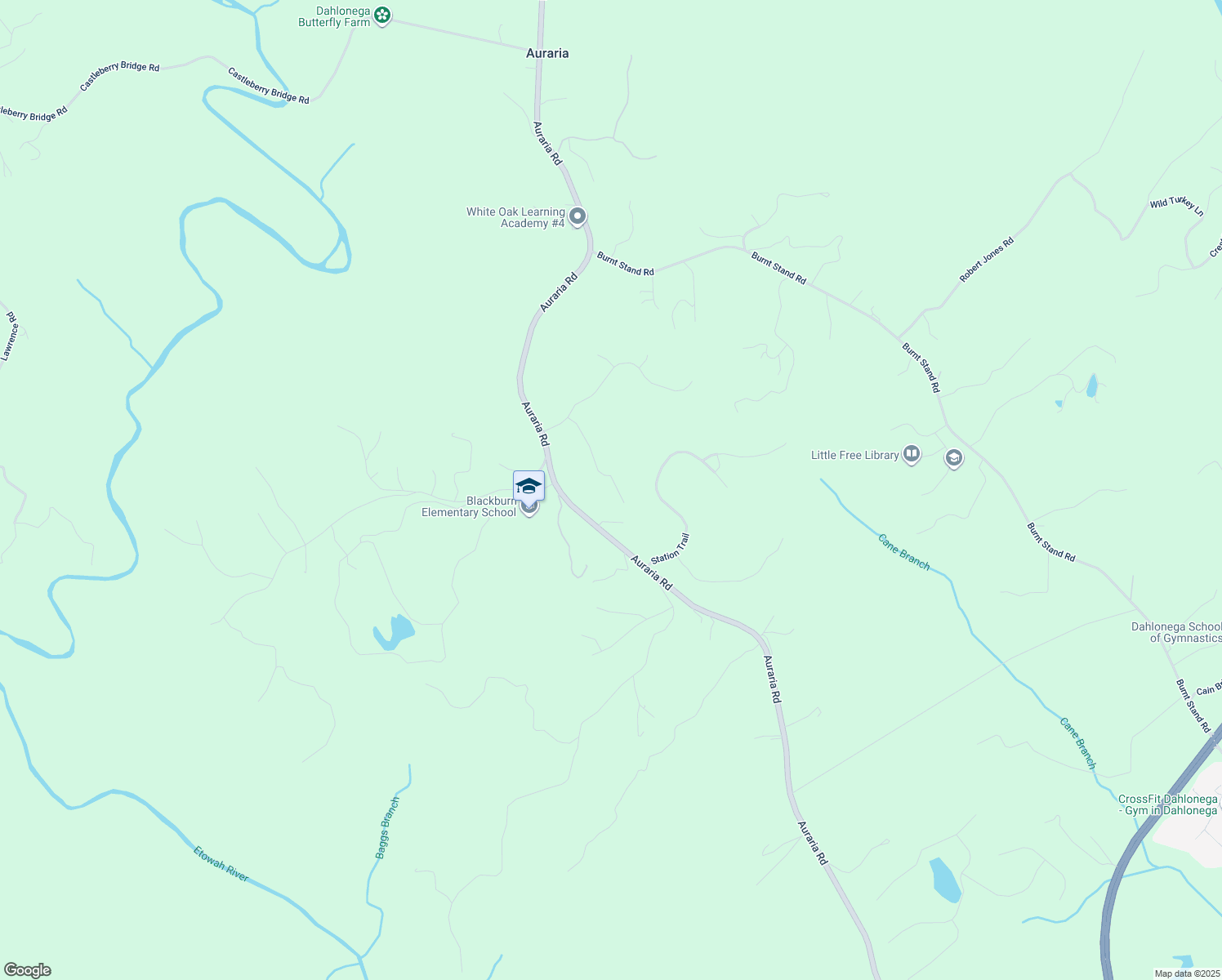 map of restaurants, bars, coffee shops, grocery stores, and more near 226 Nuckolls Lane in Dawsonville